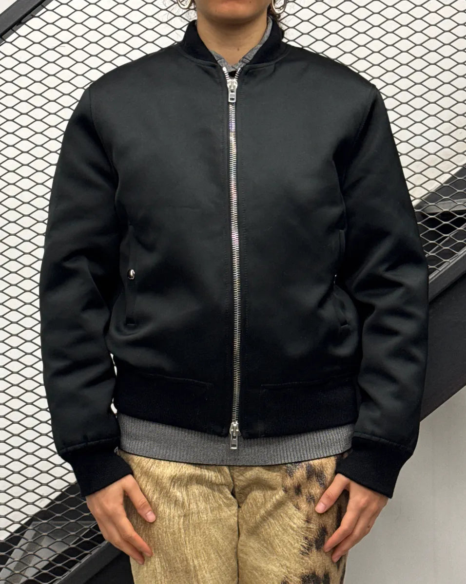 AW2016 Givenchy Black Contrast Lining Zip-Up Bomber Jacket TEiJPFGv 1