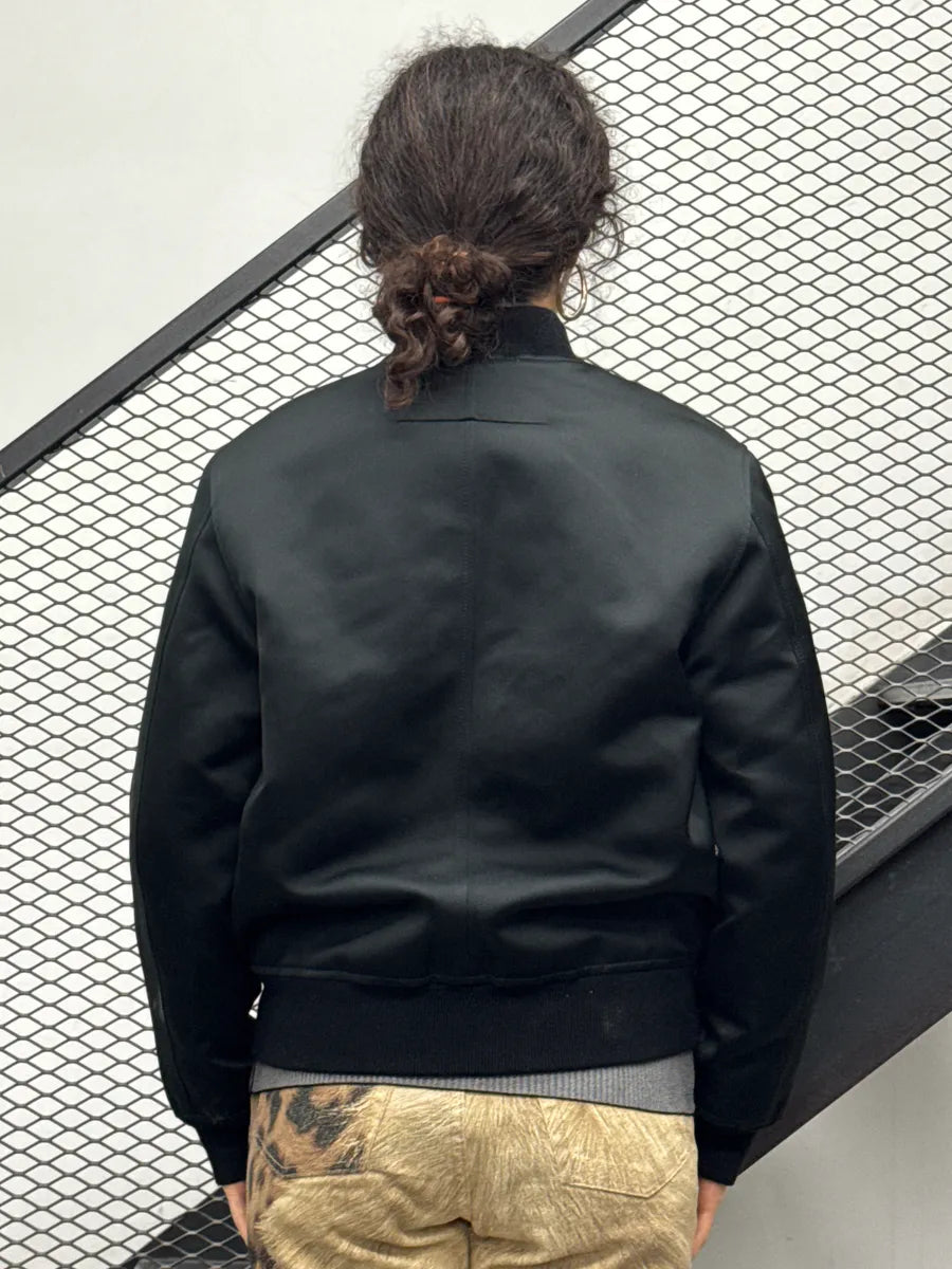AW2016 Givenchy Black Contrast Lining Zip-Up Bomber Jacket TEiJPFGv 2