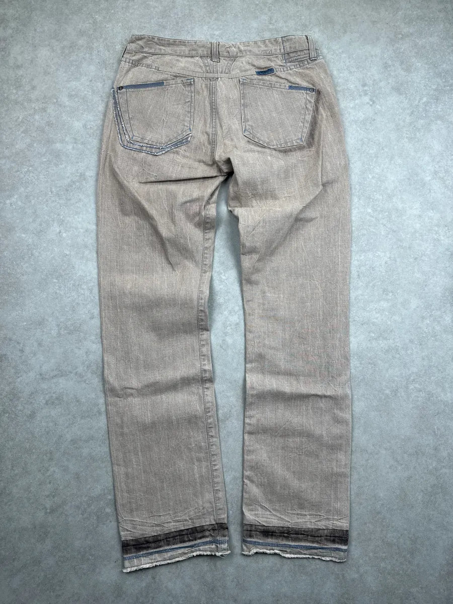 SS2006 Marithé + François Girbaud Beige Light Denim Jeans TGDpKiiT 5