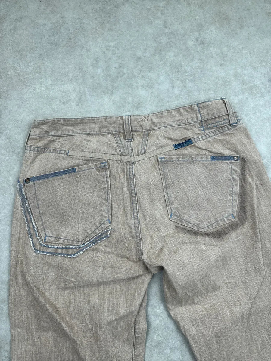 SS2006 Marithé + François Girbaud Beige Light Denim Jeans TGDpKiiT 11