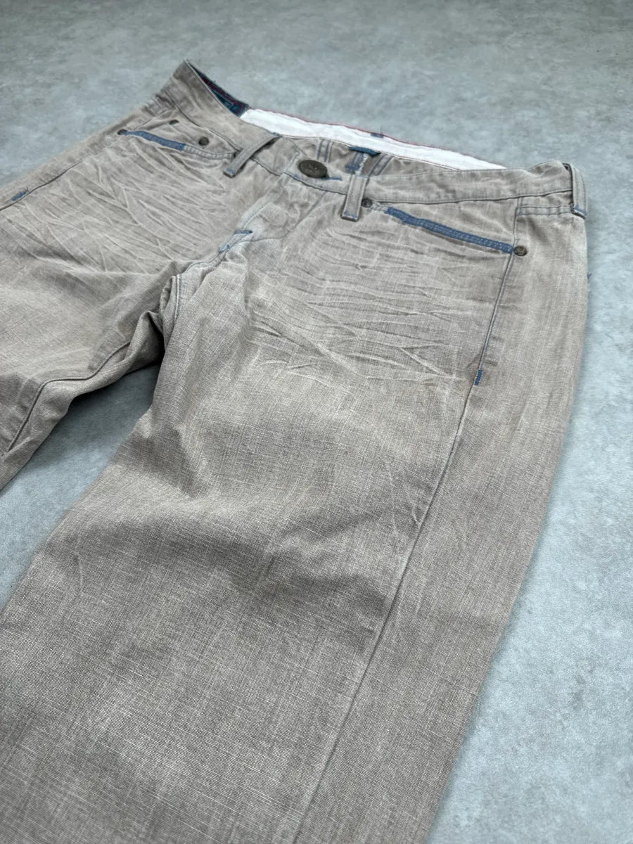 SS2006 Marithé + François Girbaud Beige Light Denim Jeans TGDpKiiT 7