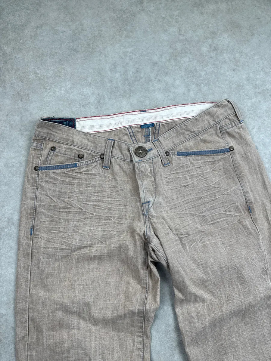 SS2006 Marithé + François Girbaud Beige Light Denim Jeans TGDpKiiT 8