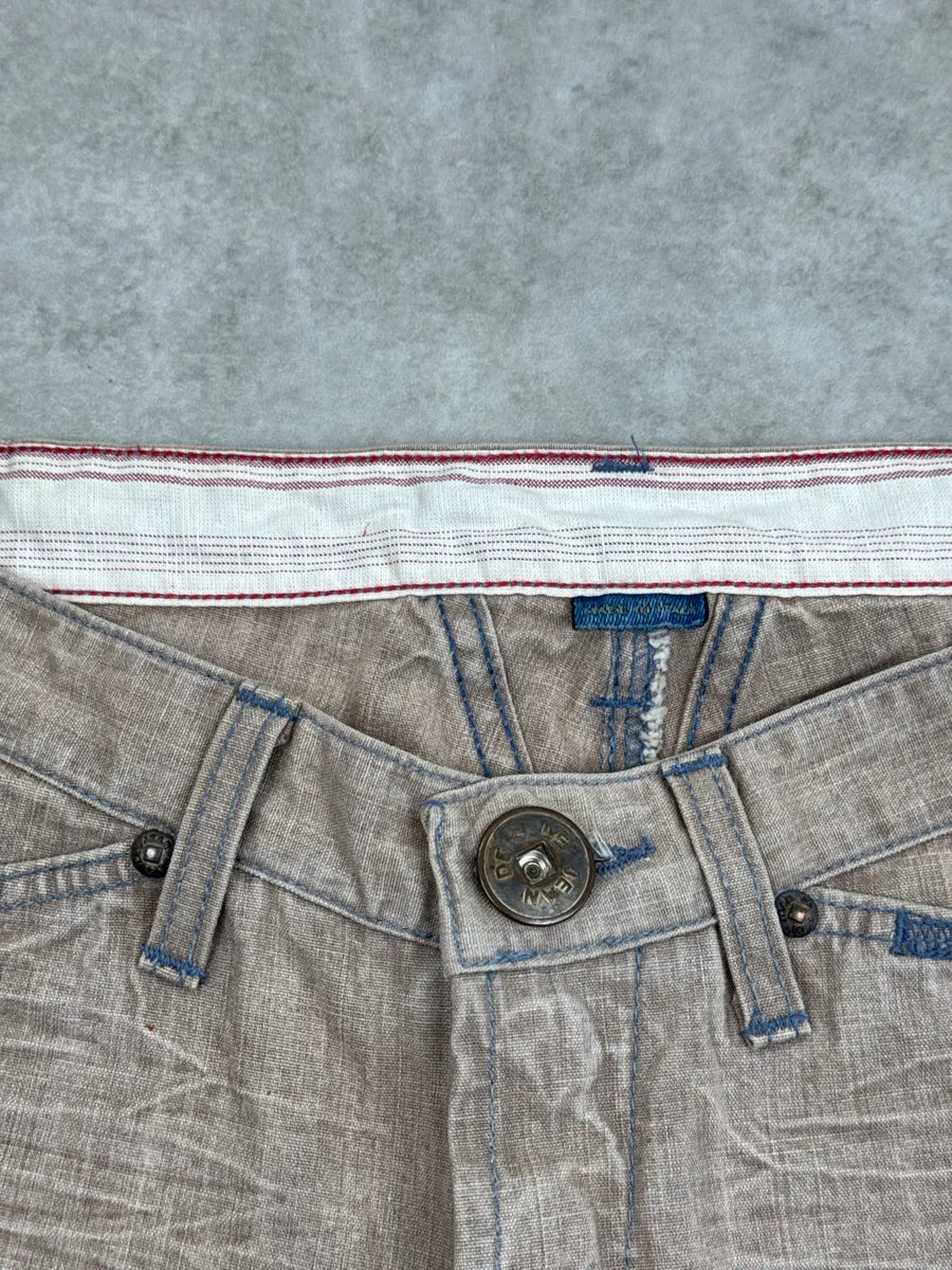 SS2006 Marithé + François Girbaud Beige Light Denim Jeans TGDpKiiT 9
