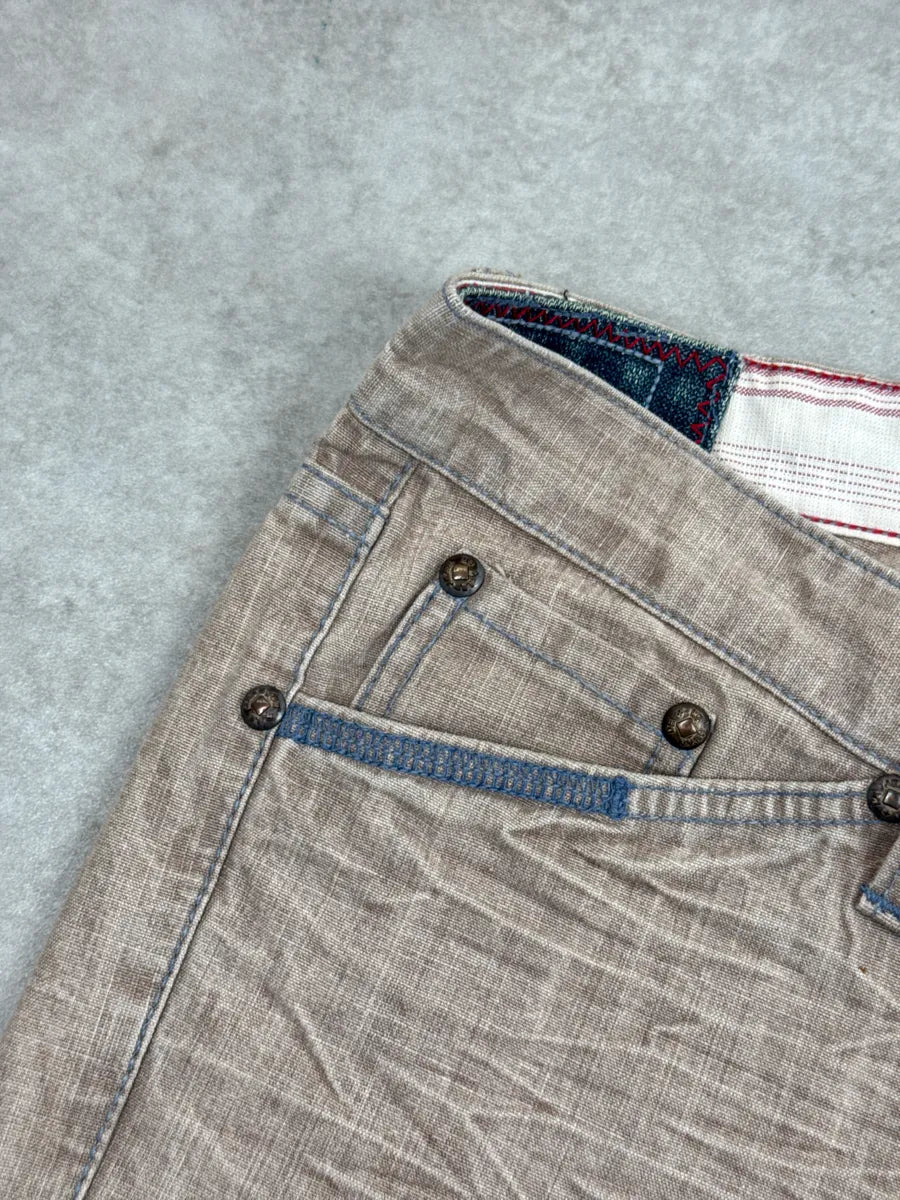 SS2006 Marithé + François Girbaud Beige Light Denim Jeans TGDpKiiT 10