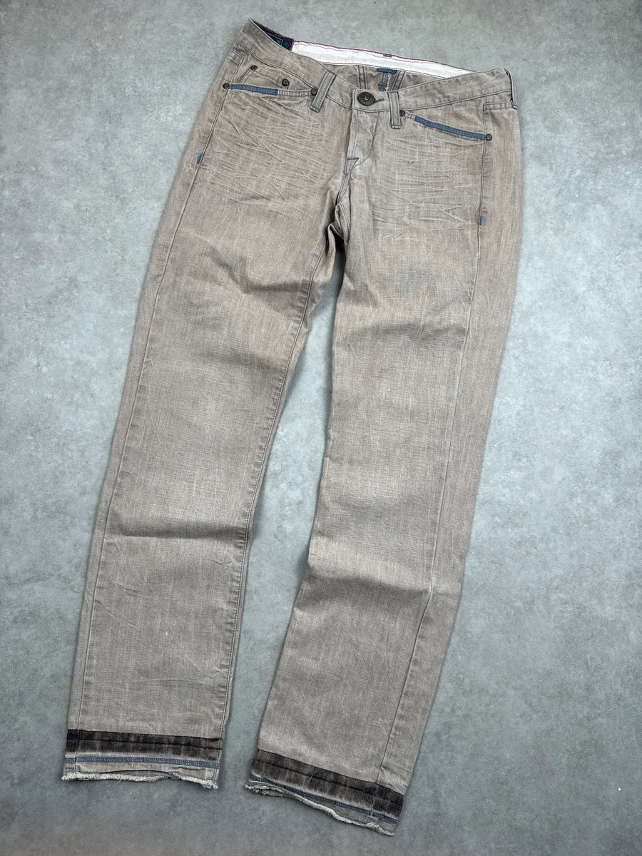 SS2006 Marithé + François Girbaud Beige Light Denim Jeans TGDpKiiT 4