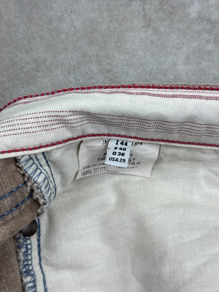 SS2006 Marithé + François Girbaud Beige Light Denim Jeans TGDpKiiT 13