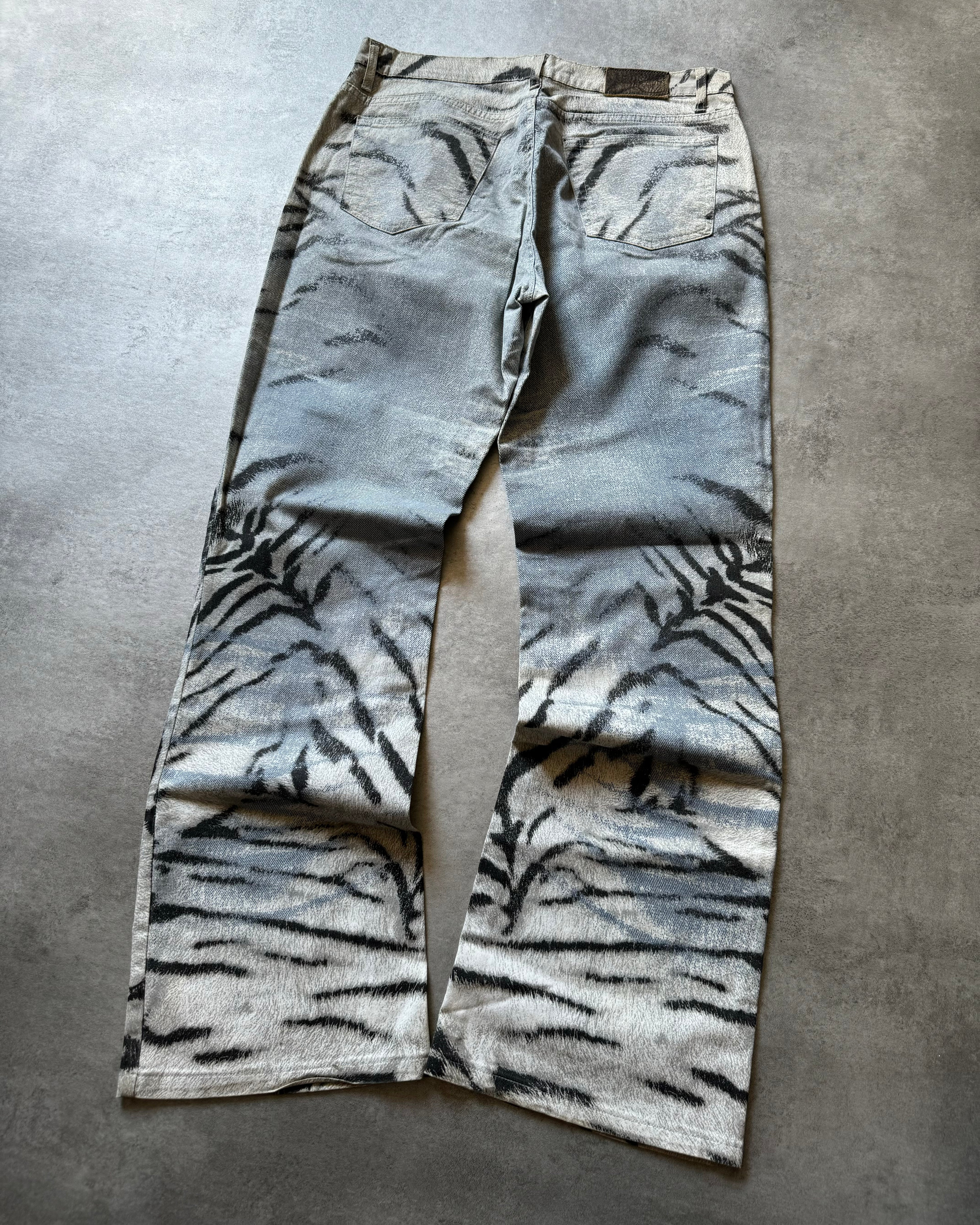 SS2002 Cavalli Safari Chic Zebra Pants (M) - 2