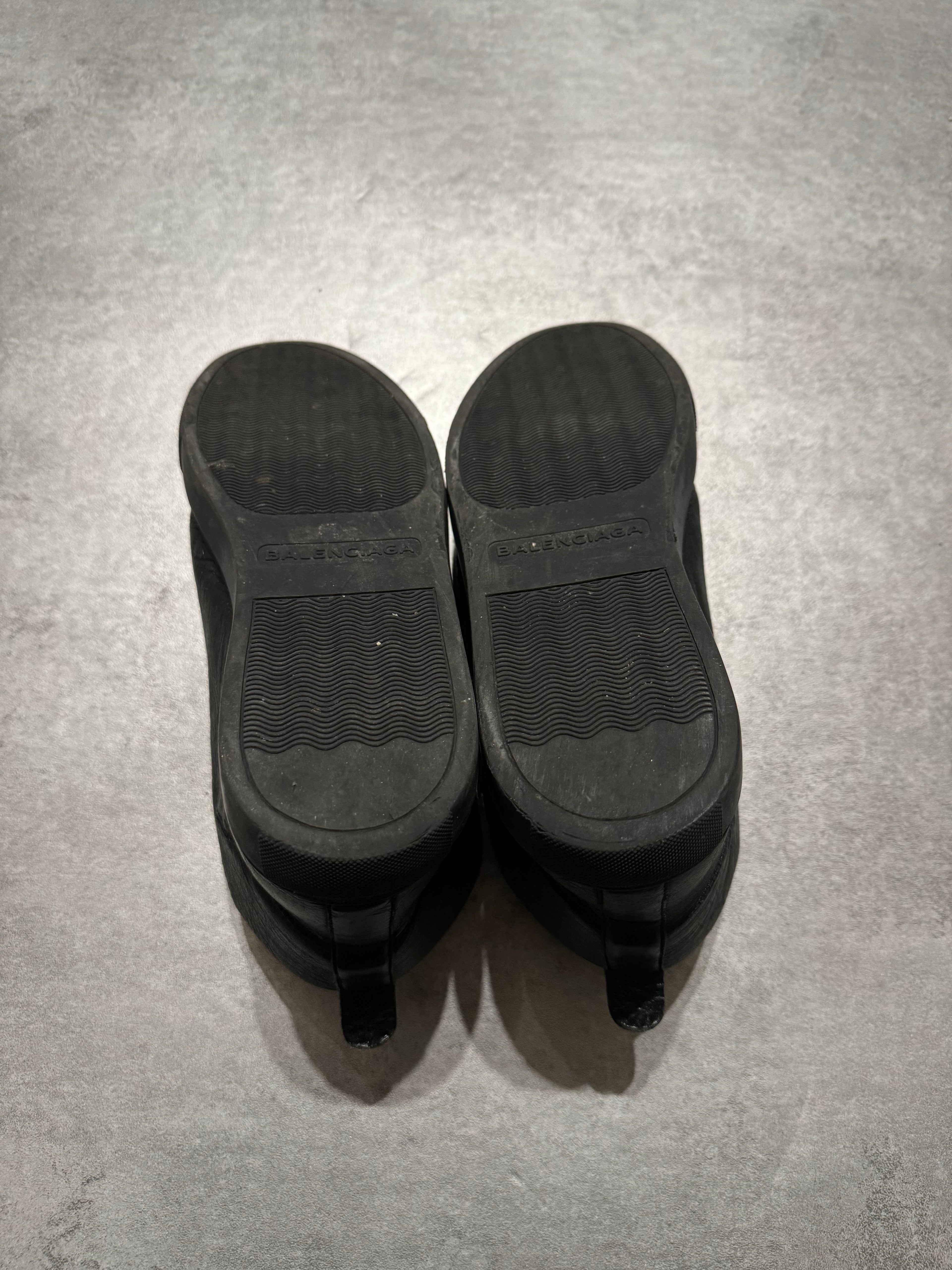 Balenciaga Arena High Black Leather Shoes (41) - 8