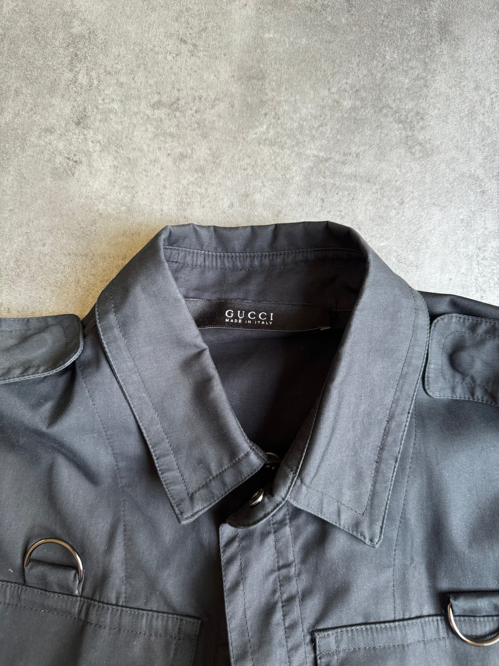 SS2002 Gucci Black Imperial Trench Jacket by Tom Ford (L) - 7