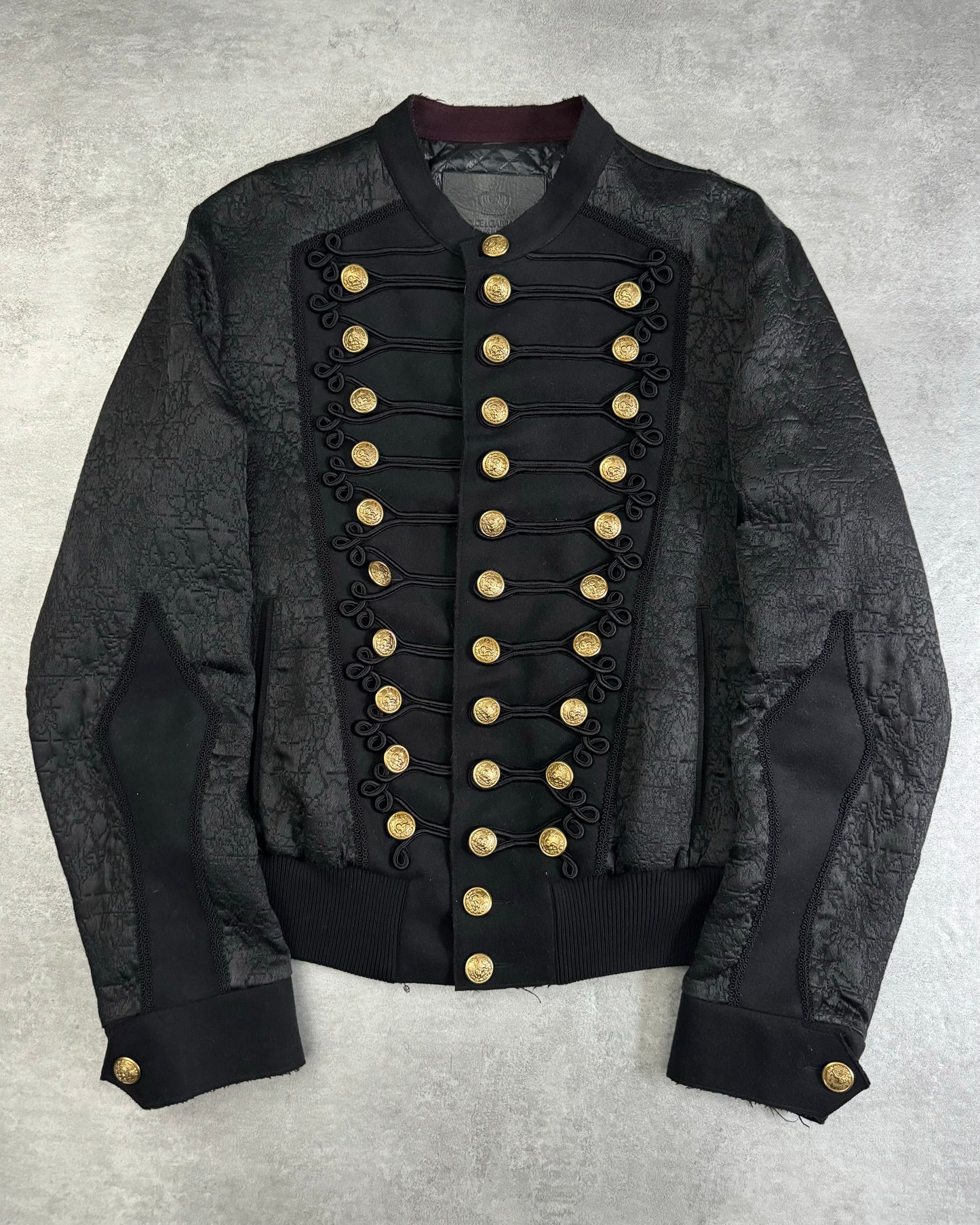 FW2017 Dolce & Gabbana Black Embellished Captain Jacket (L) - 1