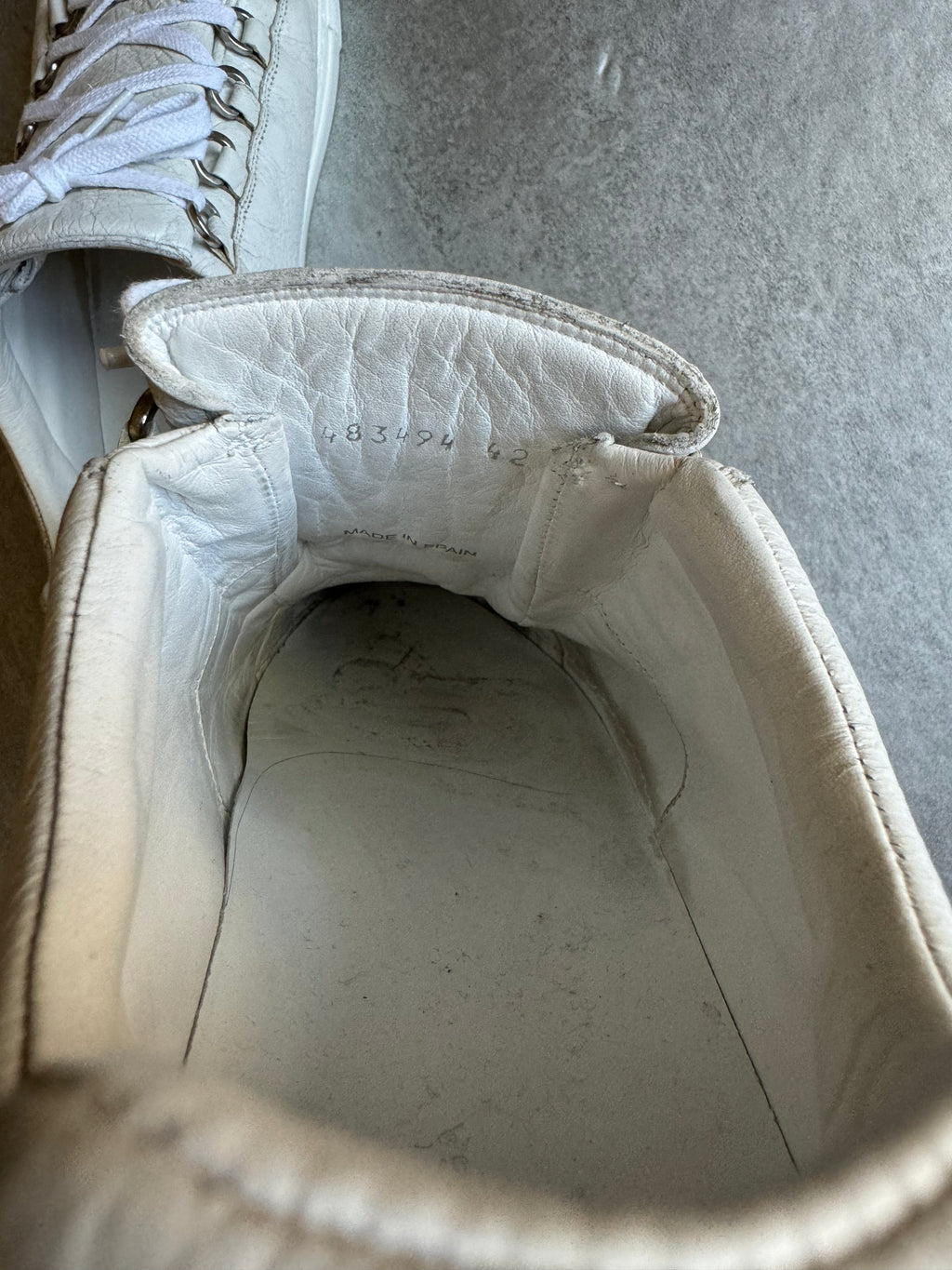 Balenciaga Arena Low White Leather (43) - 9