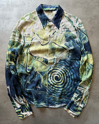 AW2001 Roberto Cavalli Psychadelic Shirt (M) - 4