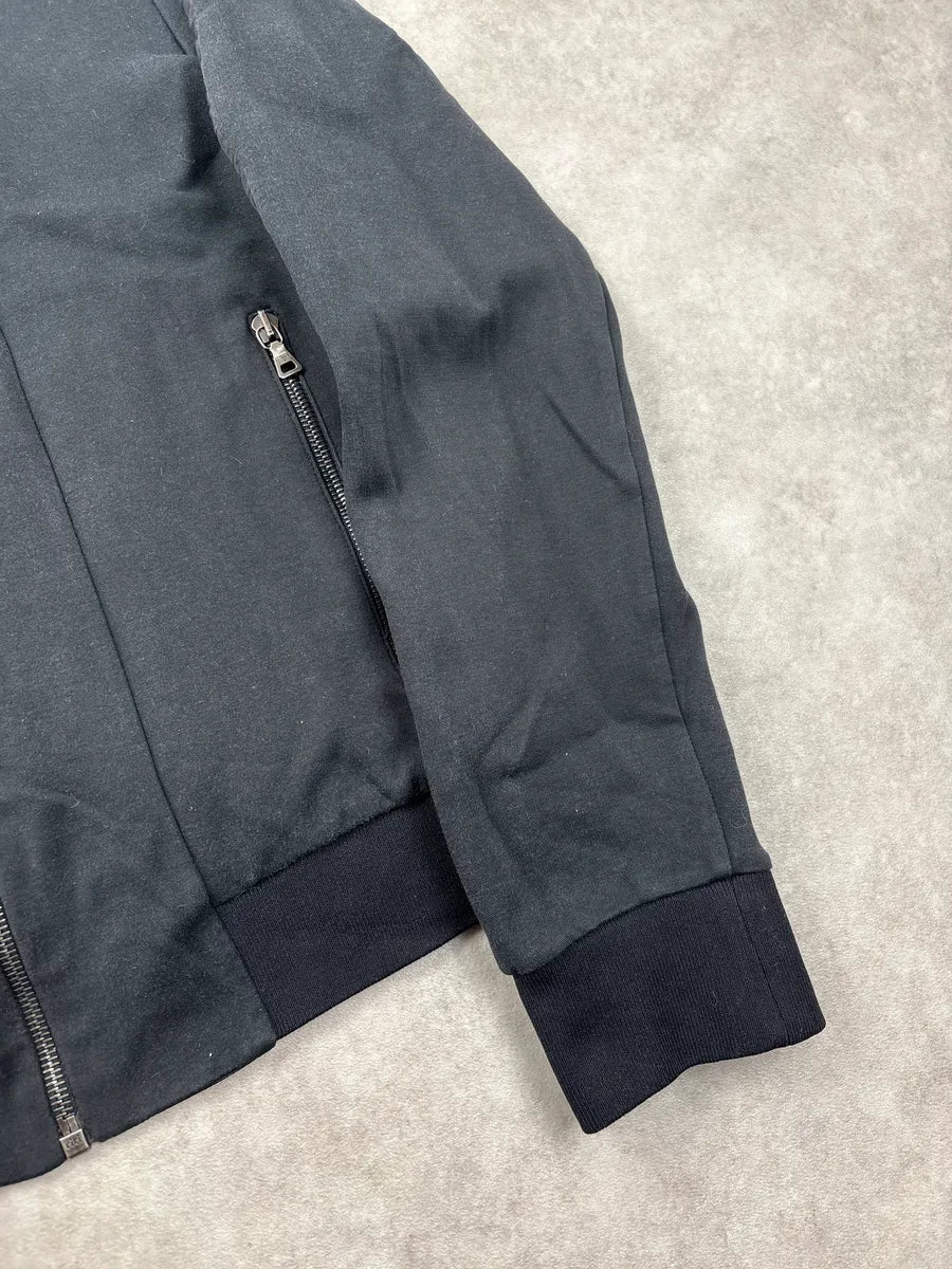 SS2009 Prada Black Hybrid Shoulder Light Zip-up Jacket TfjbPVGY 7
