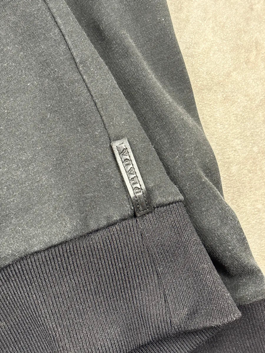SS2009 Prada Black Hybrid Shoulder Light Zip-up Jacket TfjbPVGY 10