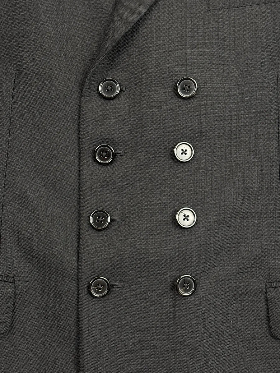 Saint Laurent Black Wool Double-Breasted Peak Lapel Blazer Jacket TiFGINag 5