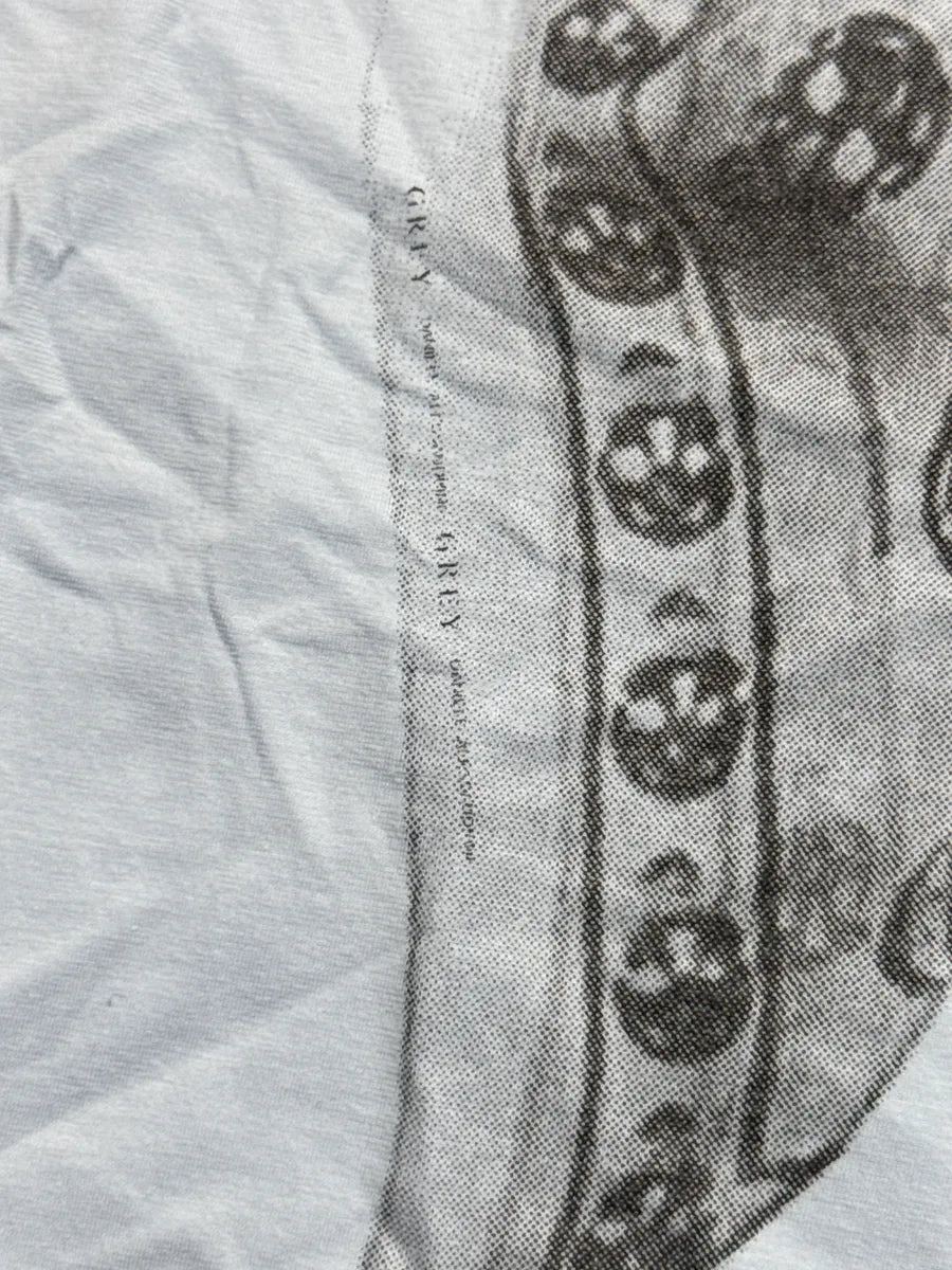 Daniele Alessandrini Light Blue Skull Scarf Trompe-l’Œil T-Shirt TmDkJufW 6