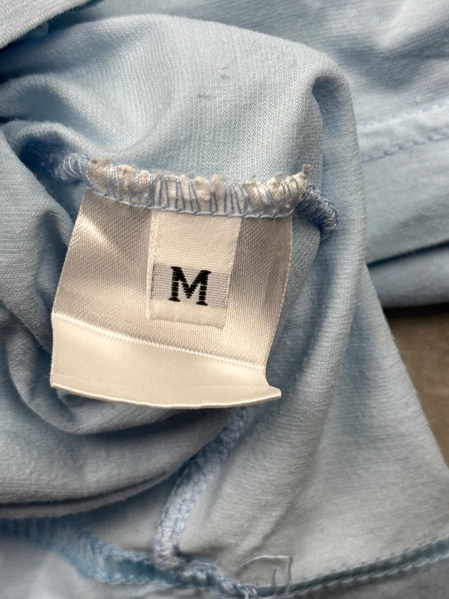 Daniele Alessandrini Light Blue Skull Scarf Trompe-l’Œil T-Shirt TmDkJufW 8