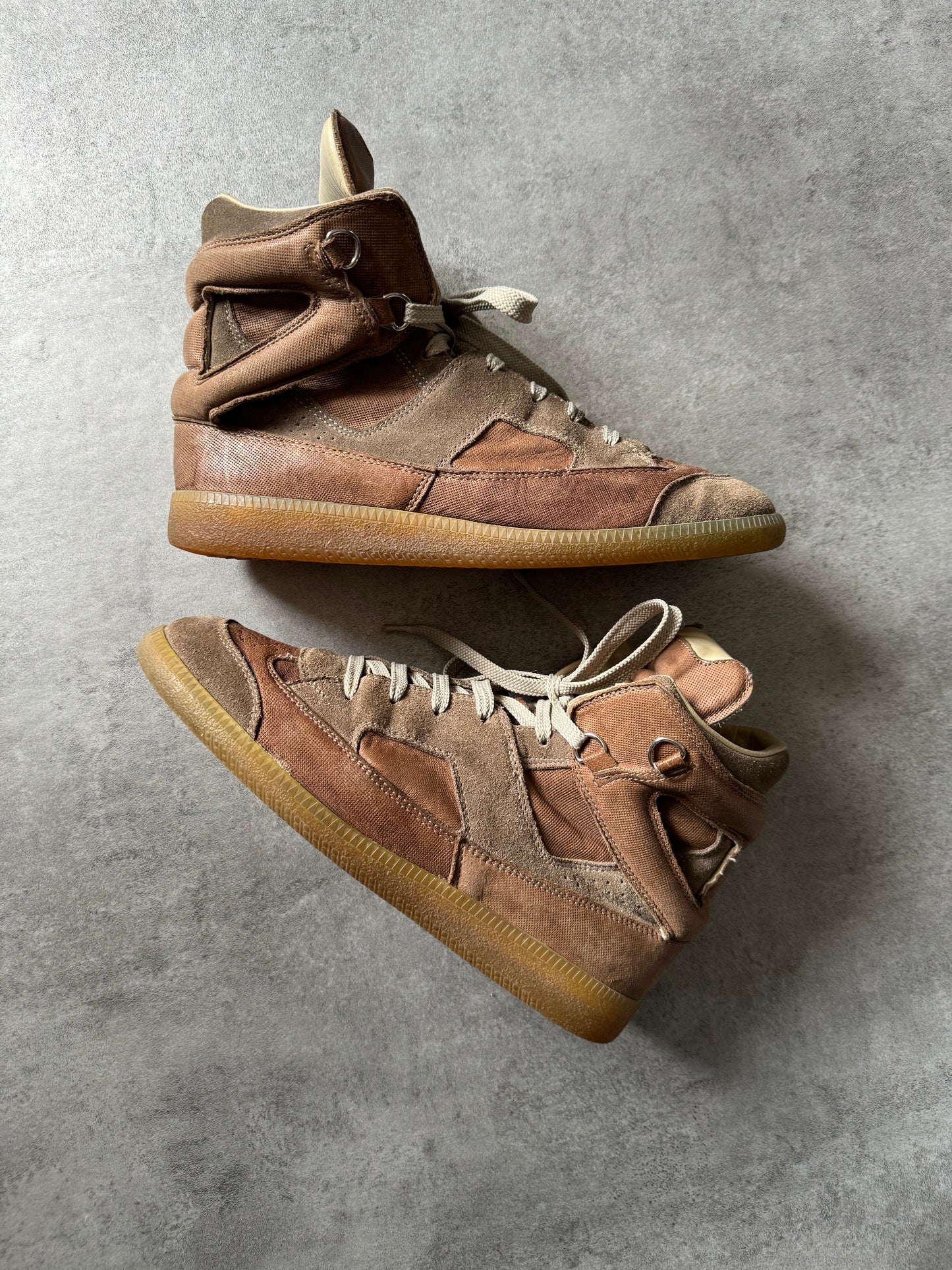 Maison Margiela Hybrid Brown Leather High Top (40) - 3