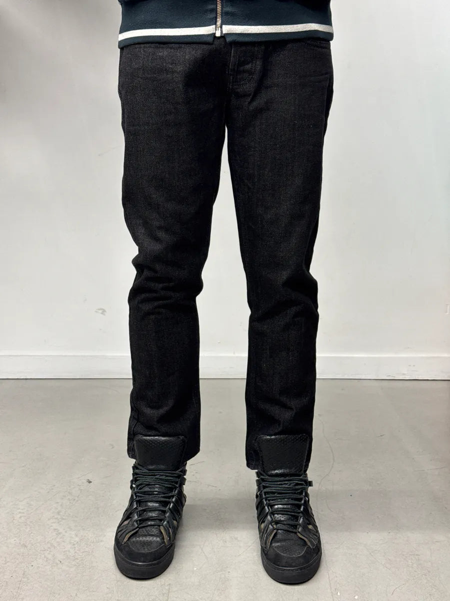 Gucci Dark Grey Denim Button Fly Straight-Leg Jeans TtXfsUuW 1
