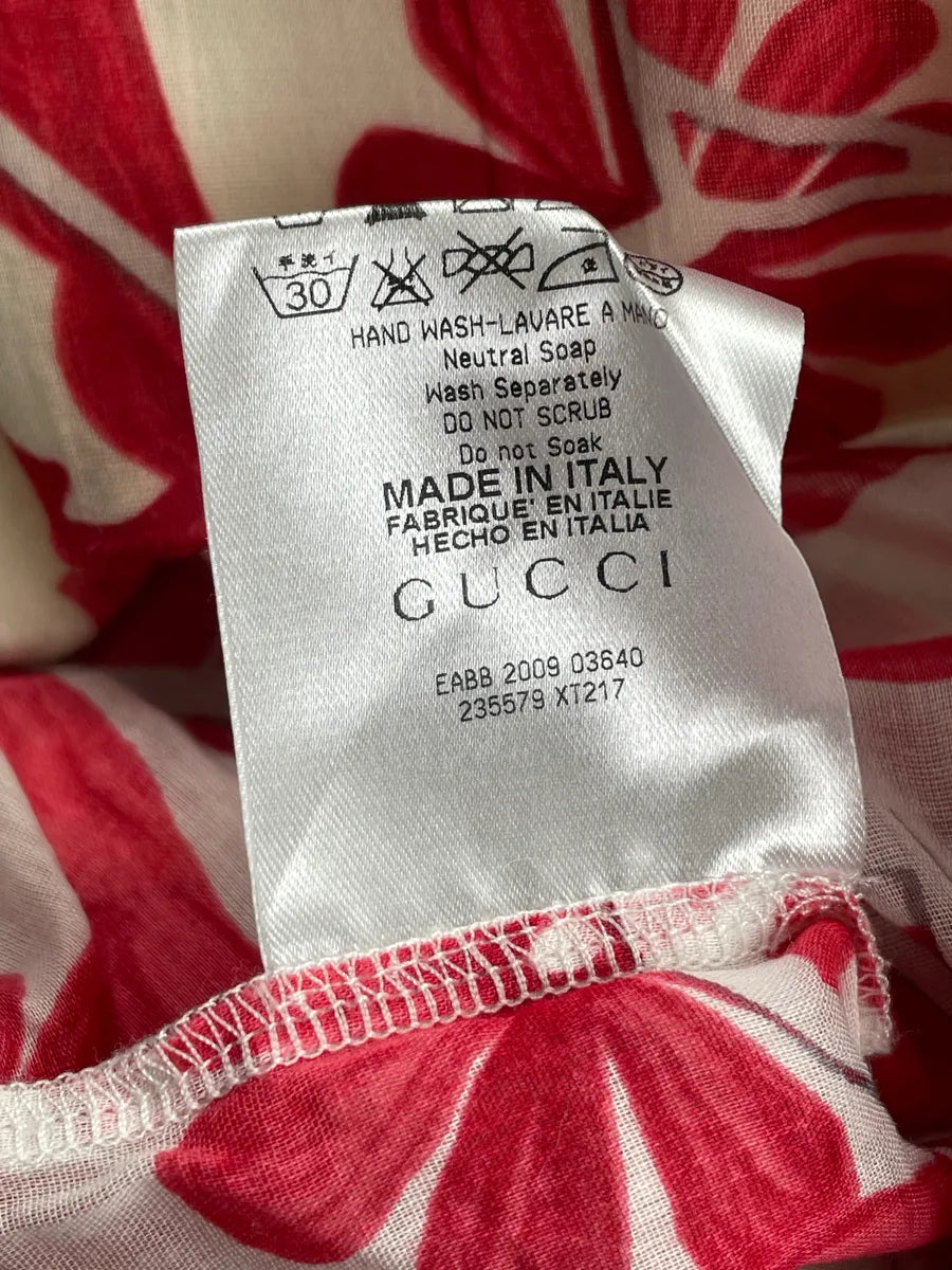 SS2009 Gucci White Floral Print Halter Top by Frida Giannini TyNkJlxq 10