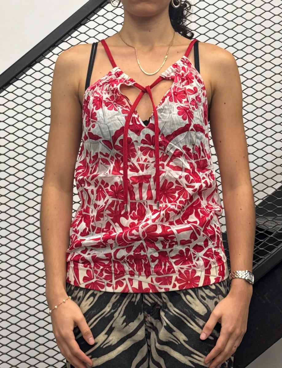 SS2009 Gucci White Floral Print Halter Top by Frida Giannini TyNkJlxq 1