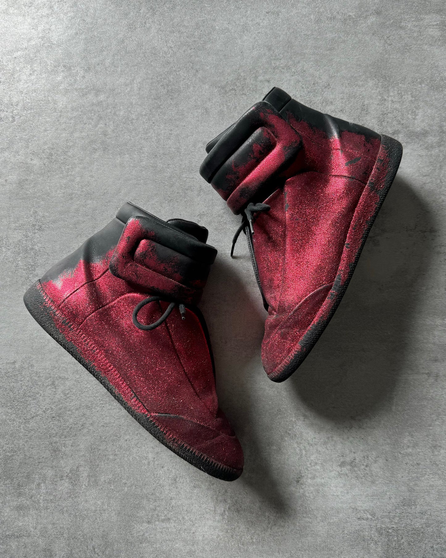 Maison Margiela Future High God Red Glitters Shoes (43) - 7