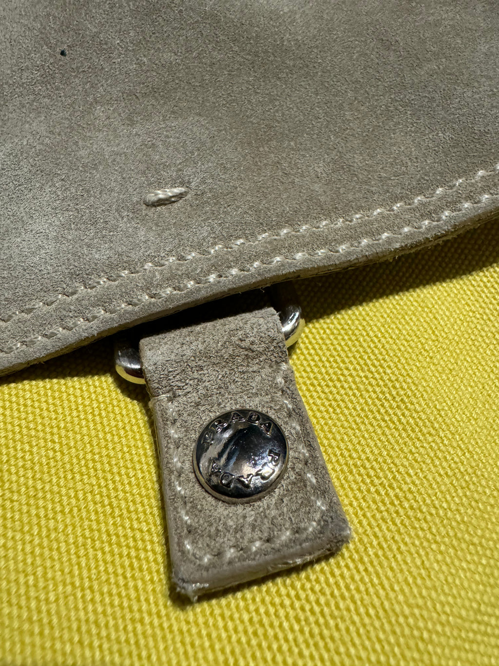 2000s Prada Linea Rossa Yellow Shoulder Bag (OS) - 9