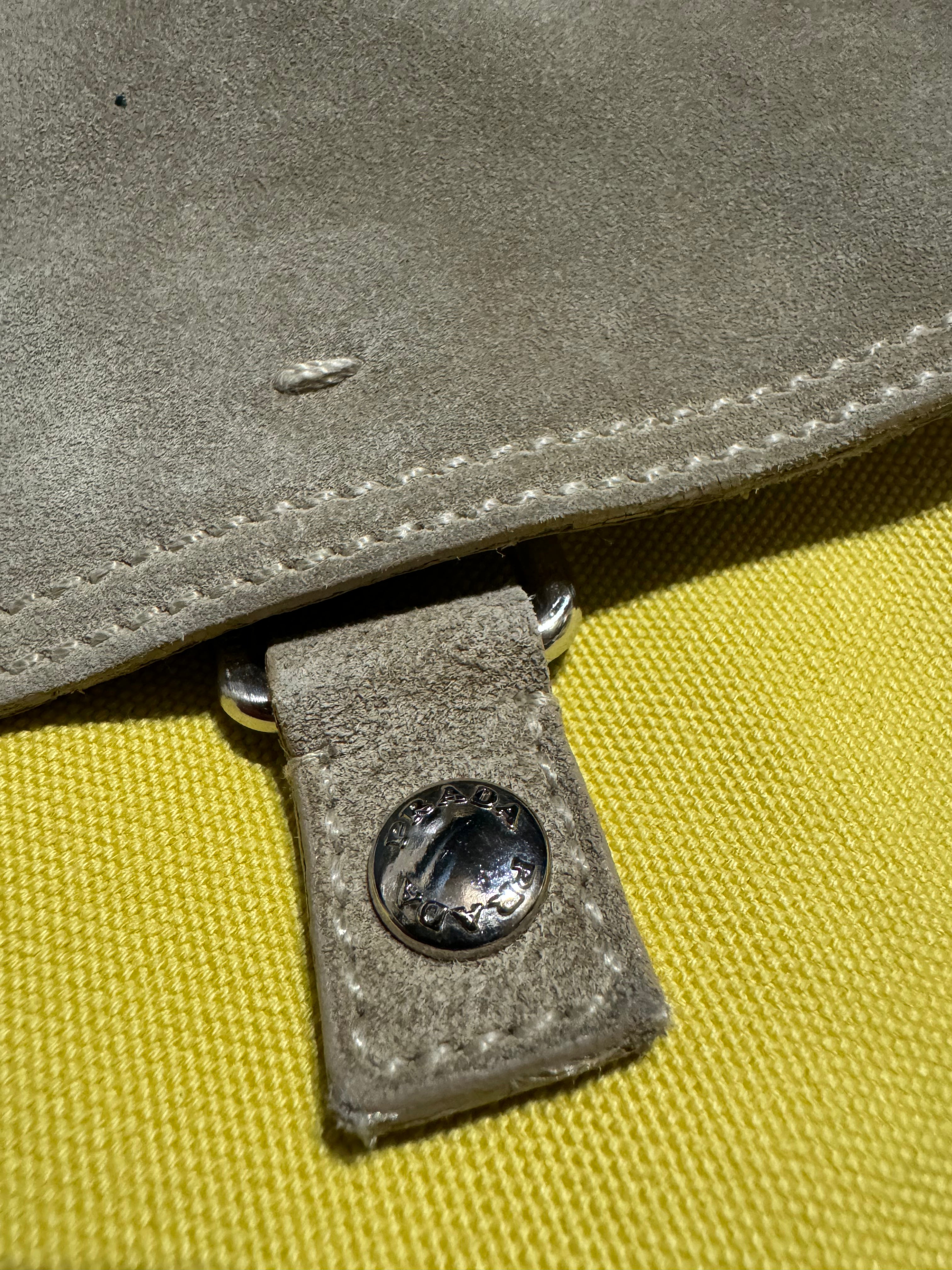 2000s Prada Linea Rossa Yellow Shoulder Bag (OS) - 9