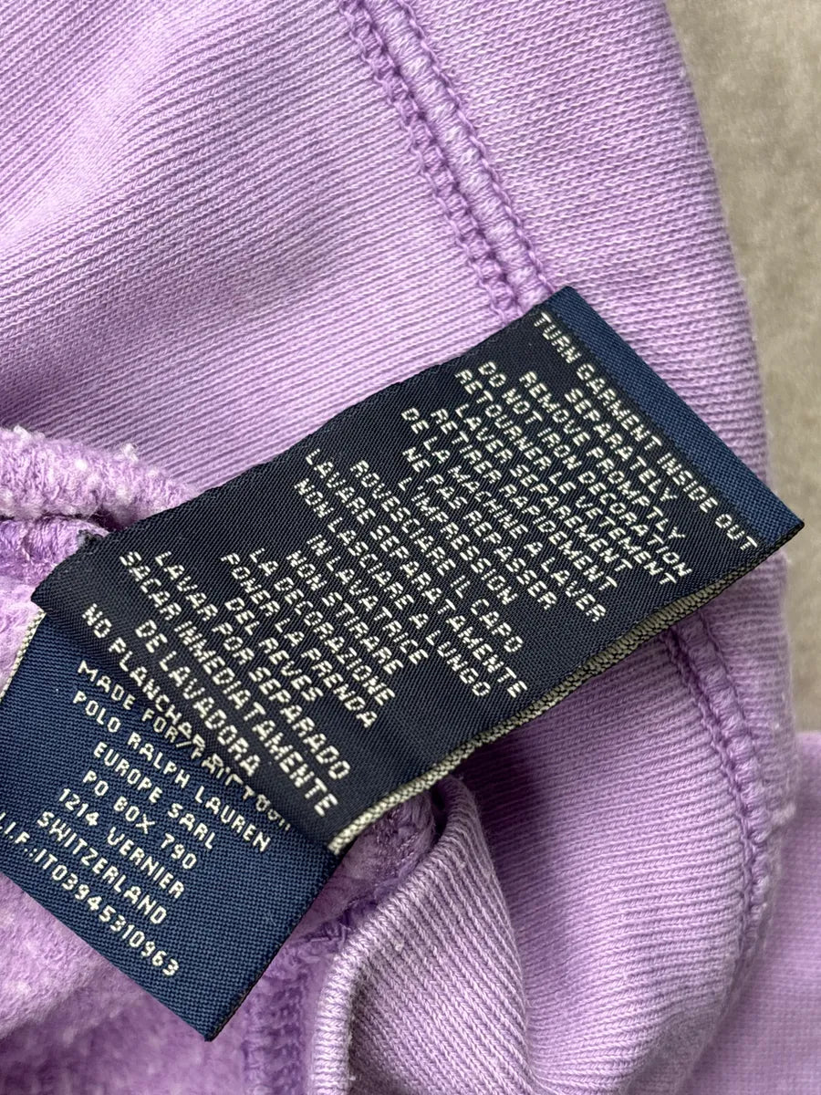 2010s Ralph Lauren Lavender American Flag Patch Hoodie UEvXiJYN 9