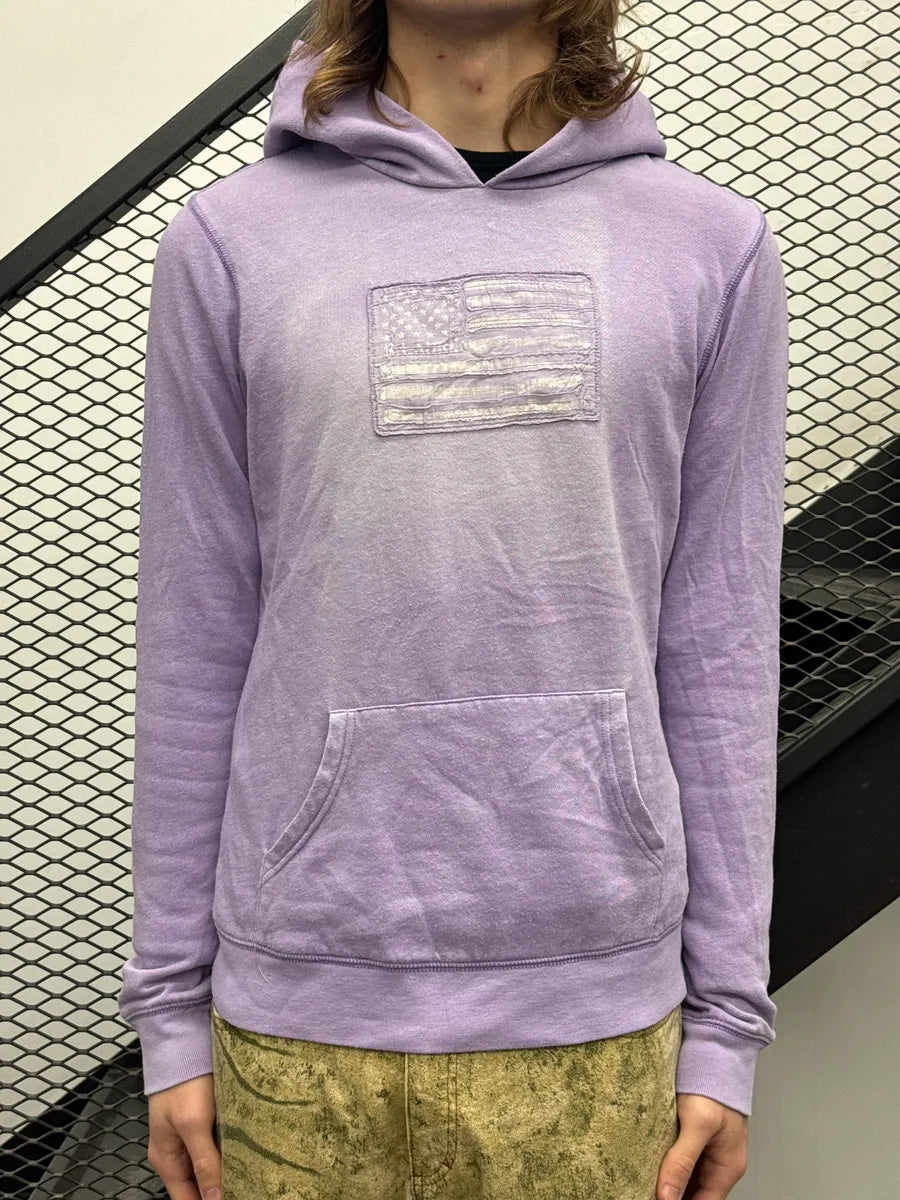 2010s Ralph Lauren Lavender American Flag Patch Hoodie UEvXiJYN 1