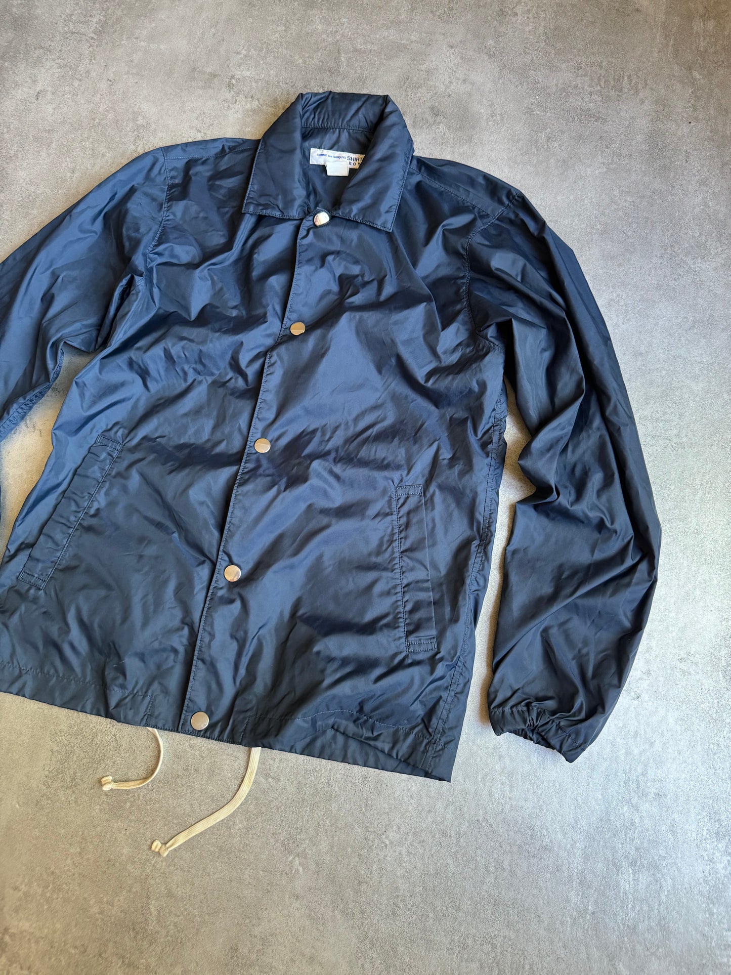 Comme des Garçons Shirt BOY Navy Coach Jacket (M) - 5