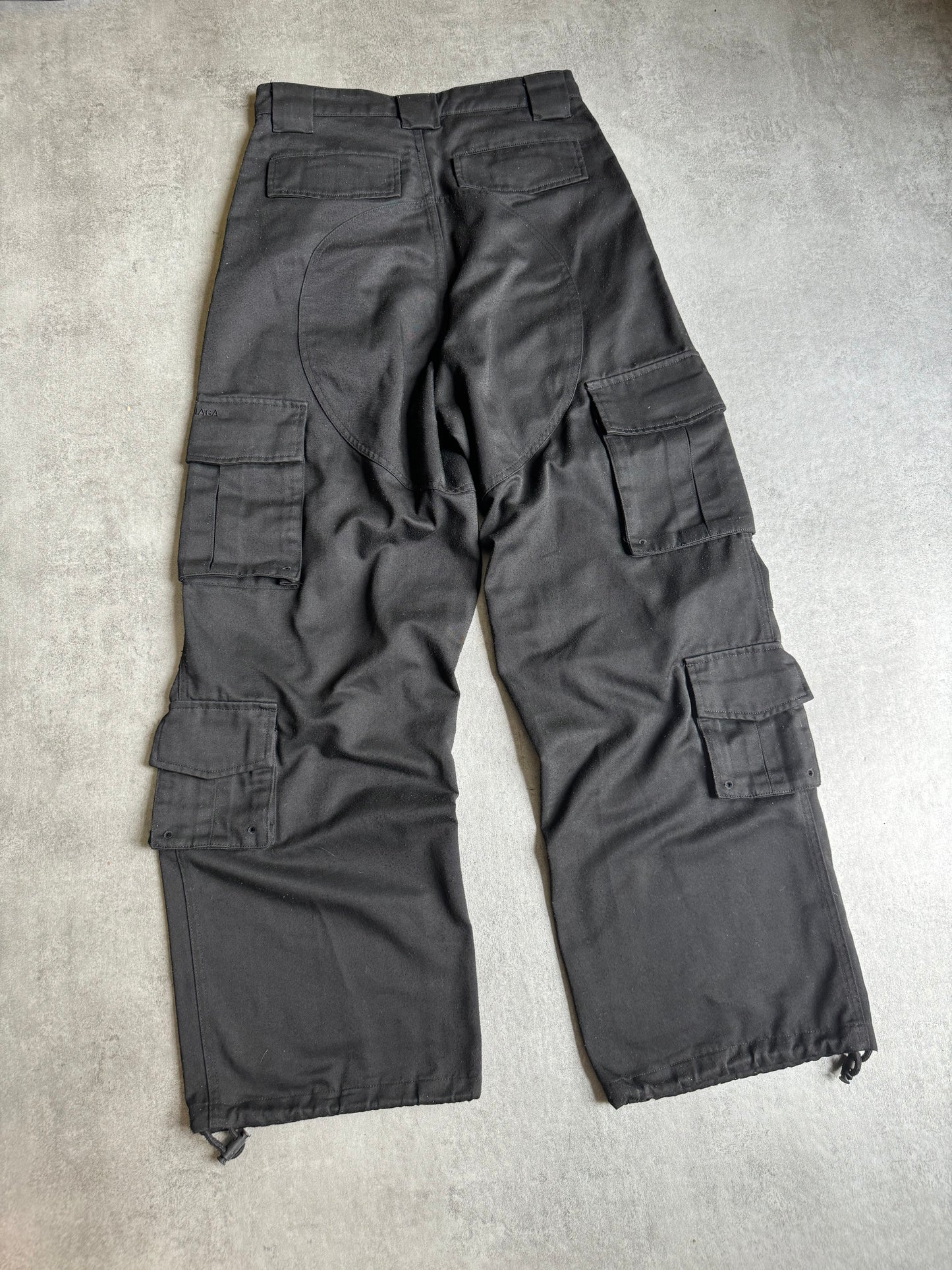 SS2020 Balenciaga Avant-Garde Black Cargo Pants (S) - 11