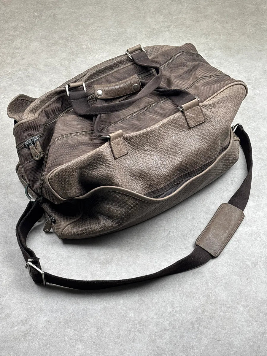 2000s Maison Martin Margiela Taupe Brown Leather Signature Multi-Pocket Handle Bag UNPMlJmr 1
