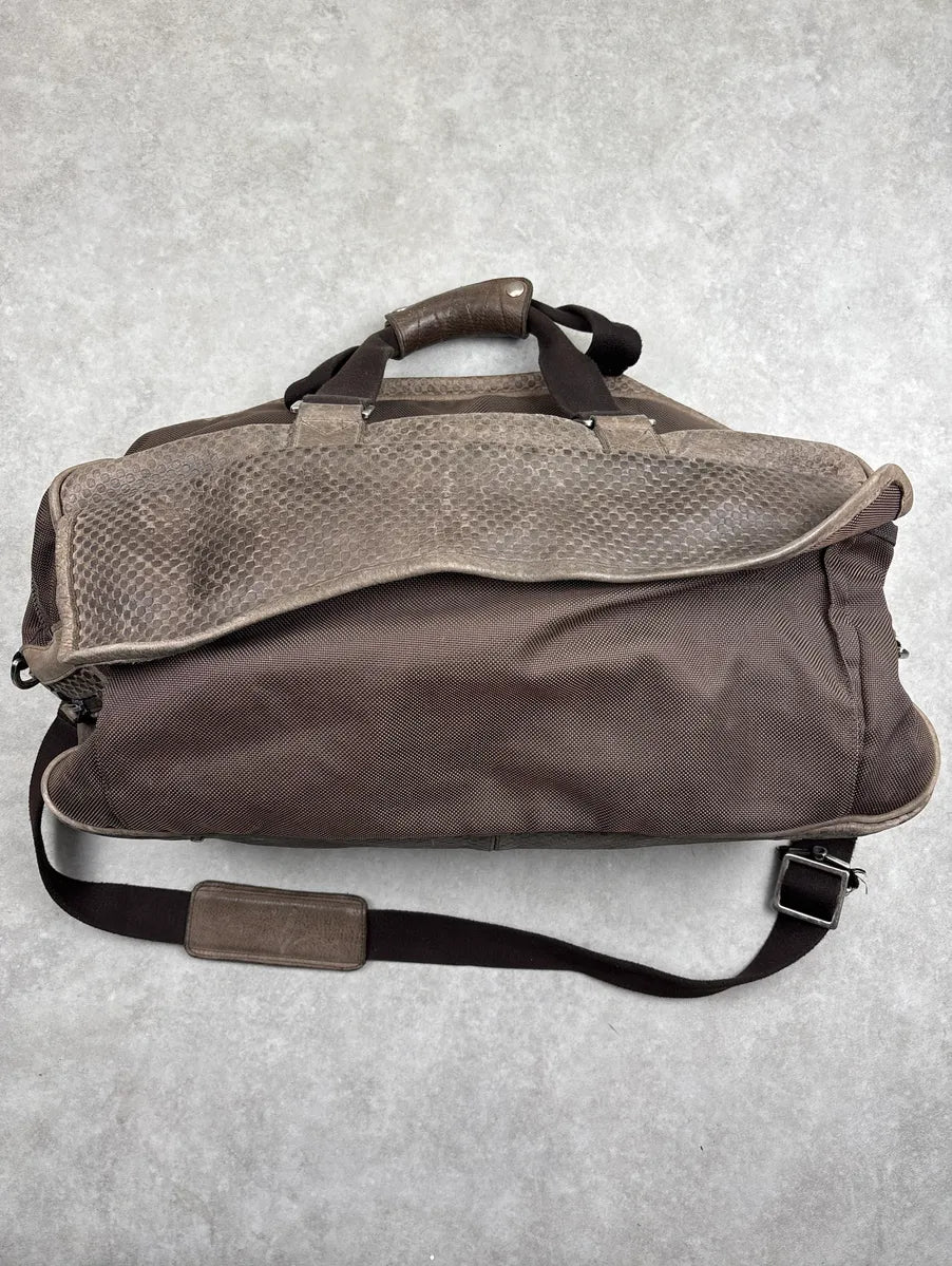 2000s Maison Martin Margiela Taupe Brown Leather Signature Multi-Pocket Handle Bag UNPMlJmr 5