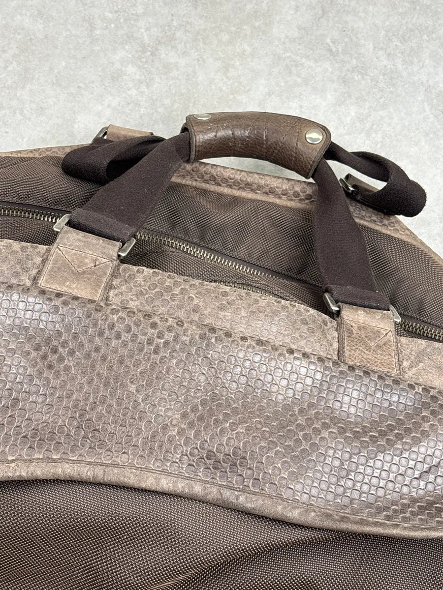 2000s Maison Martin Margiela Taupe Brown Leather Signature Multi-Pocket Handle Bag UNPMlJmr 12
