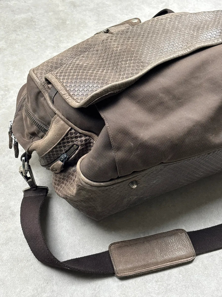 2000s Maison Martin Margiela Taupe Brown Leather Signature Multi-Pocket Handle Bag UNPMlJmr 13