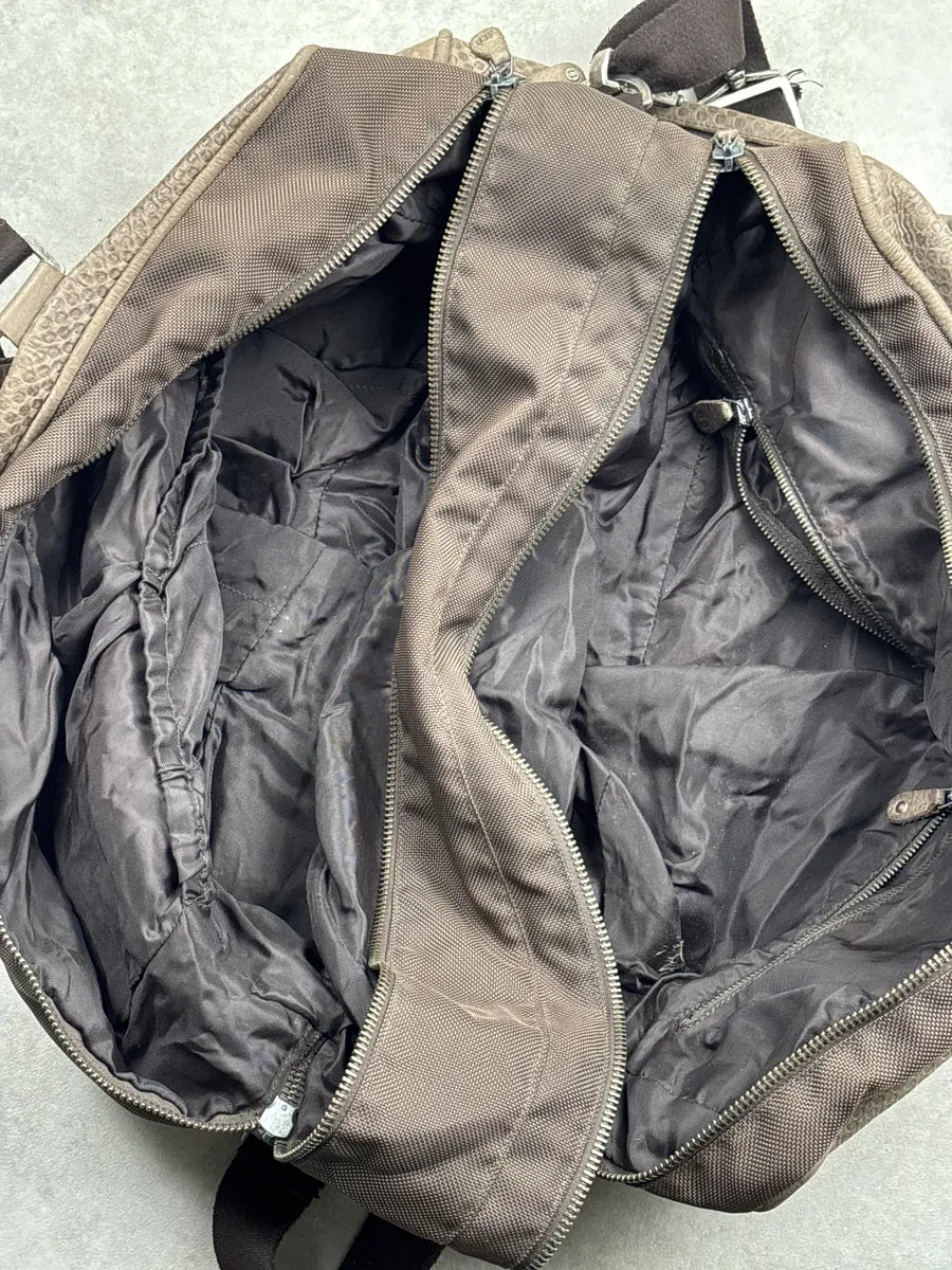 2000s Maison Martin Margiela Taupe Brown Leather Signature Multi-Pocket Handle Bag UNPMlJmr 15