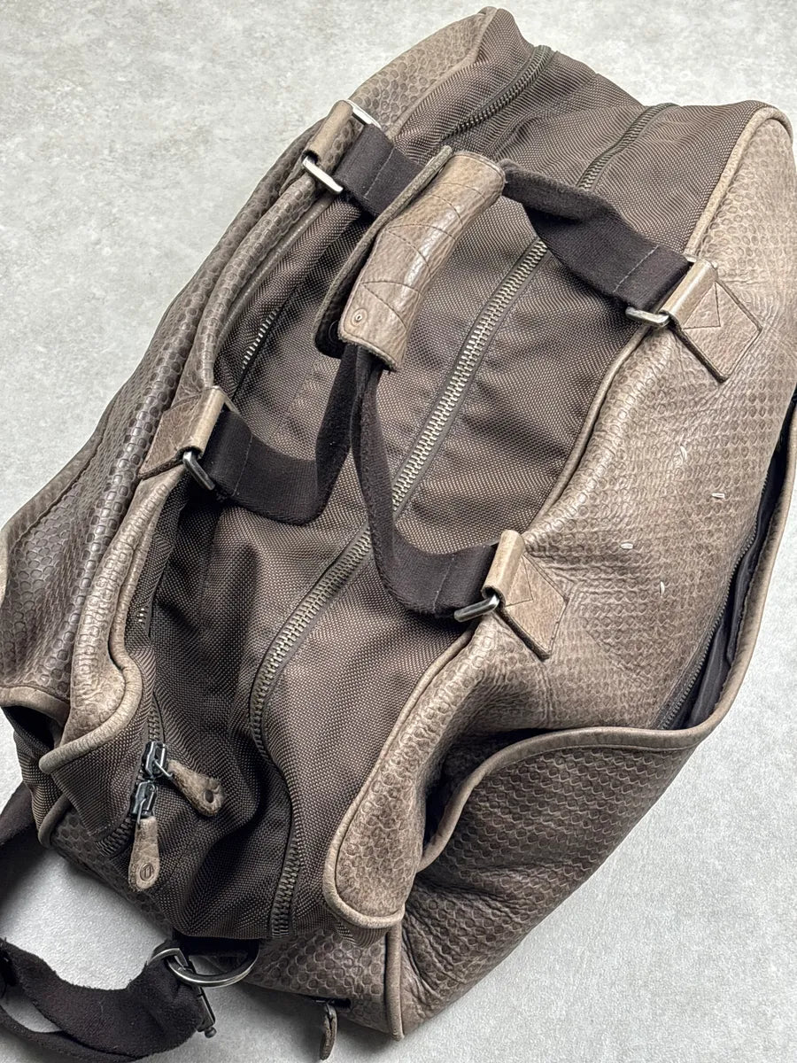2000s Maison Martin Margiela Taupe Brown Leather Signature Multi-Pocket Handle Bag UNPMlJmr 4