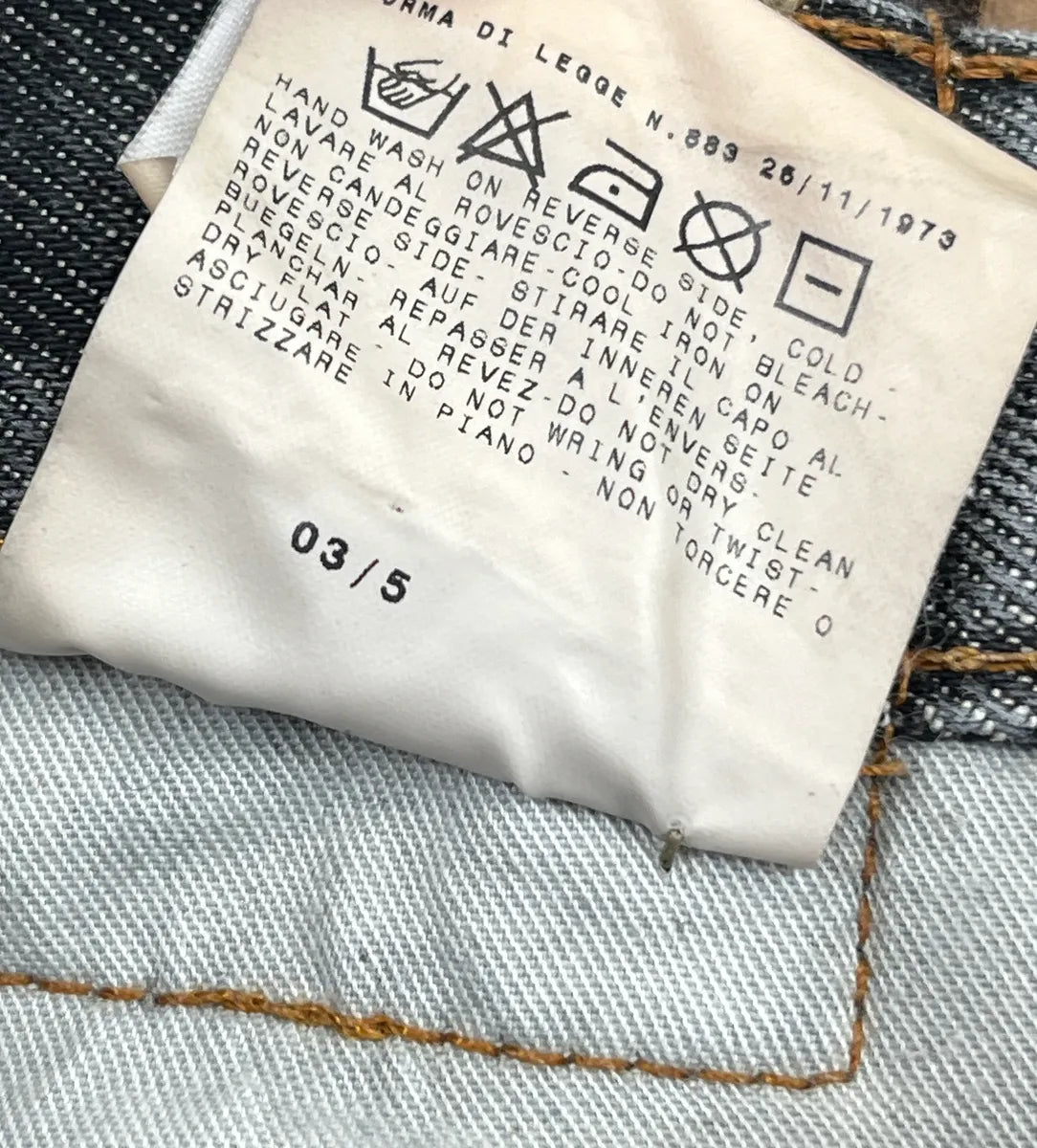 AW2003 Dolce & Gabbana Grey Denim Patchwork 10 Patch Faded Jeans UOMaBnkd 14