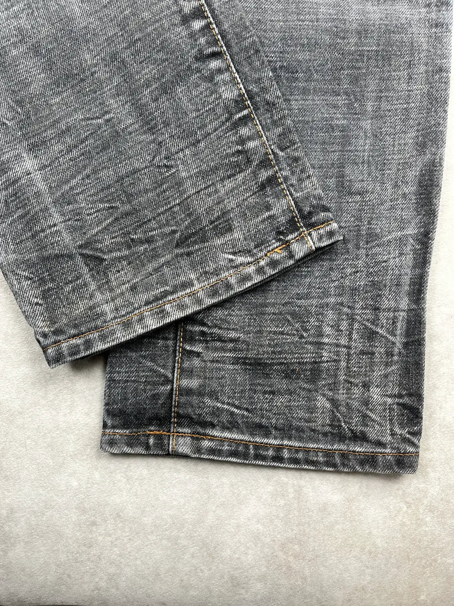 AW2003 Dolce & Gabbana Grey Denim Patchwork 10 Patch Faded Jeans UOMaBnkd 8