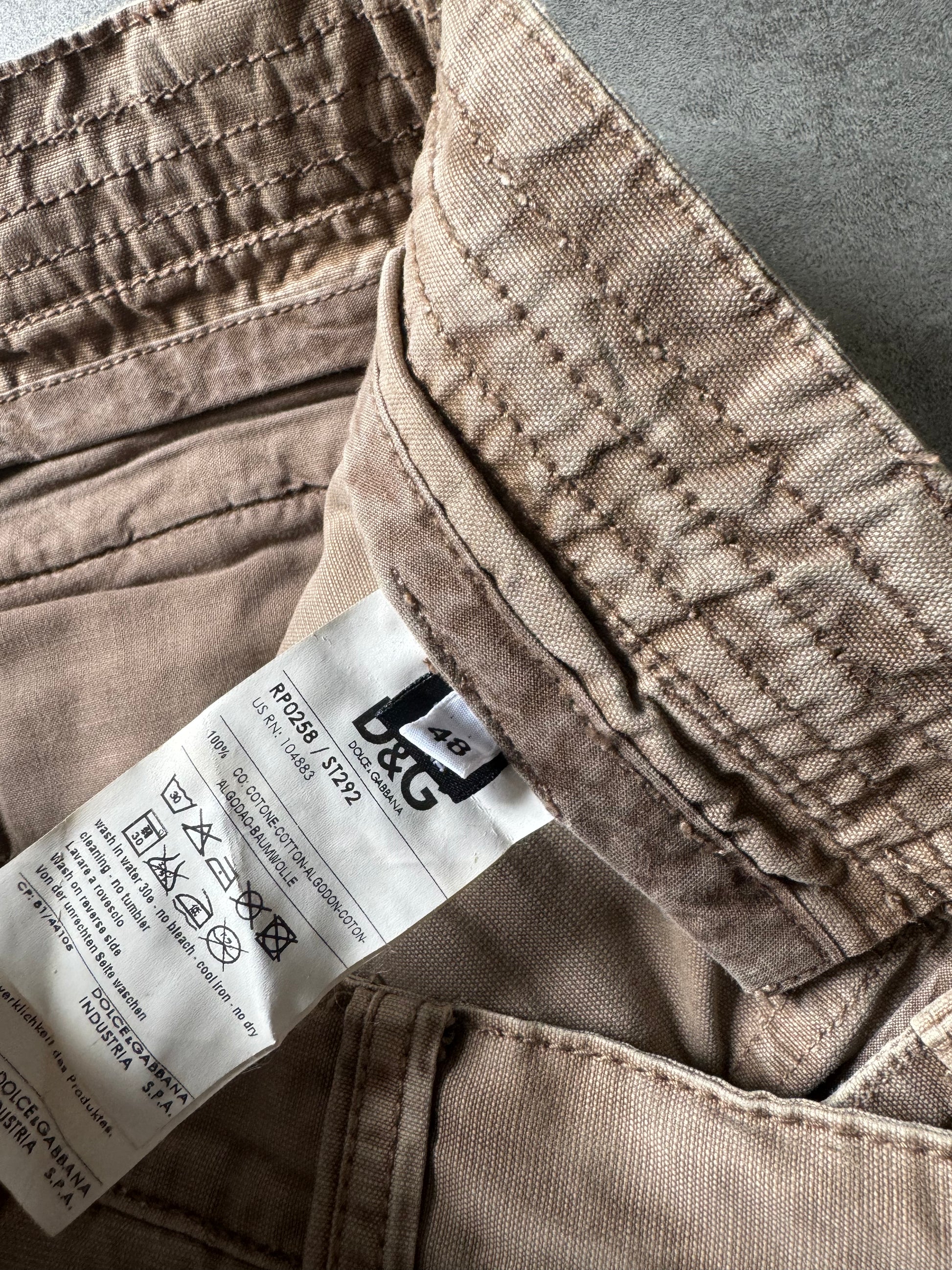 FW2006 Dolce & Gabbana Cargo Army Pants (L) - 7