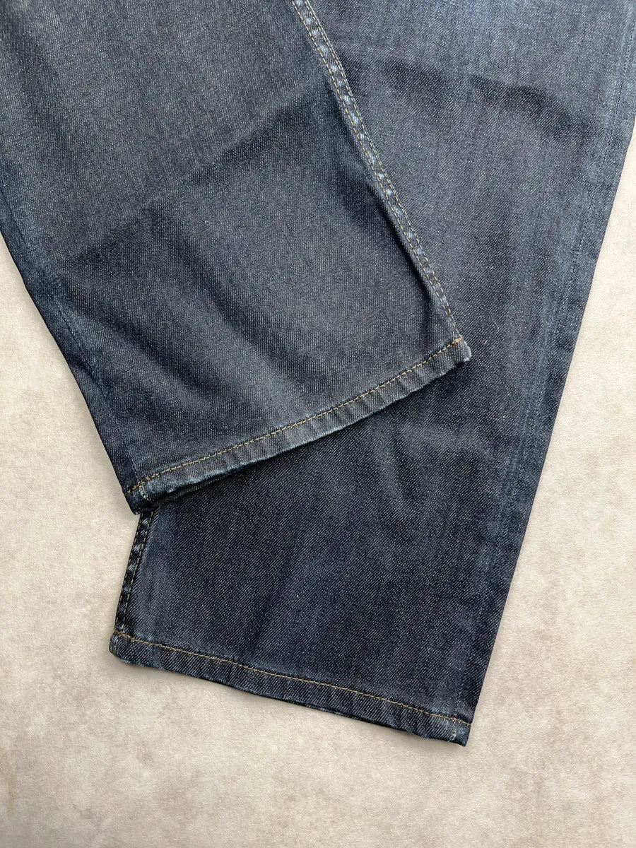 2010s Gucci Dark Indigo Denim Slim Faded Jeans UReRMTOf 7
