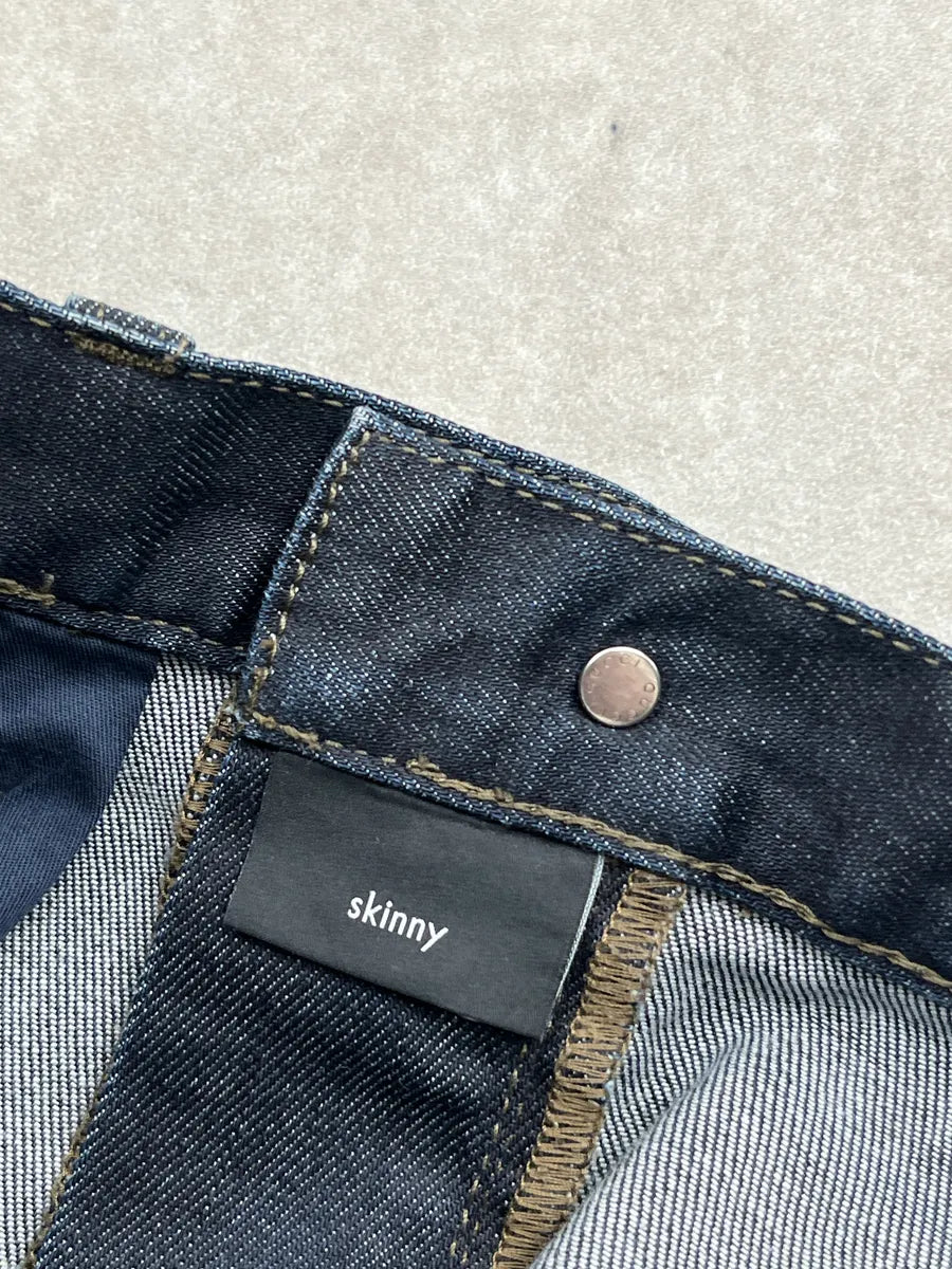 2010s Gucci Dark Indigo Denim Slim Faded Jeans UReRMTOf 10