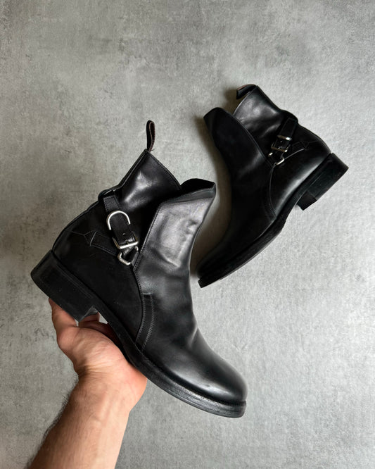 AW2015 Prada Black Leather Boots (40,5) - 1