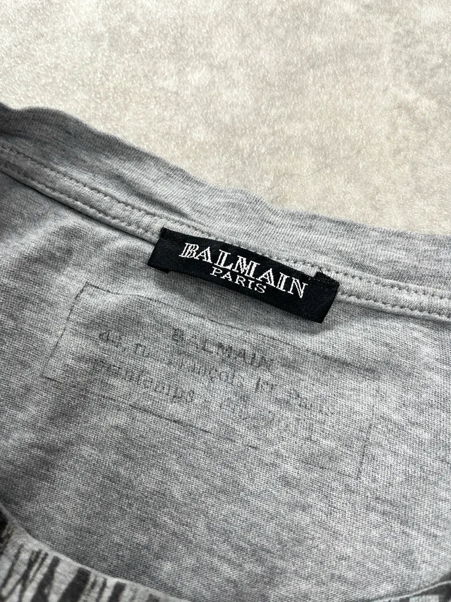 SS2011 Balmain Tiger Grey T-Shirt by Decarnin USmMFiCF 9