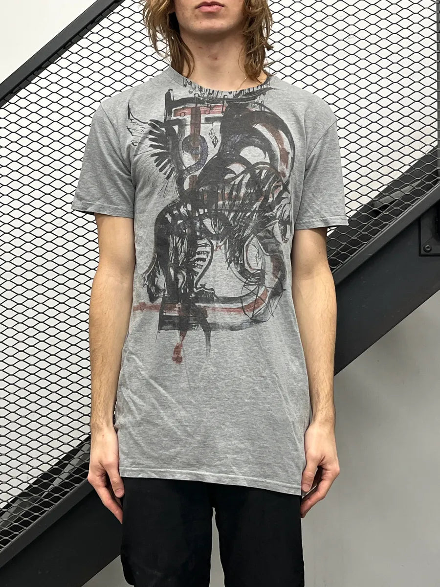 SS2011 Balmain Tiger Grey T-Shirt by Decarnin USmMFiCF 1
