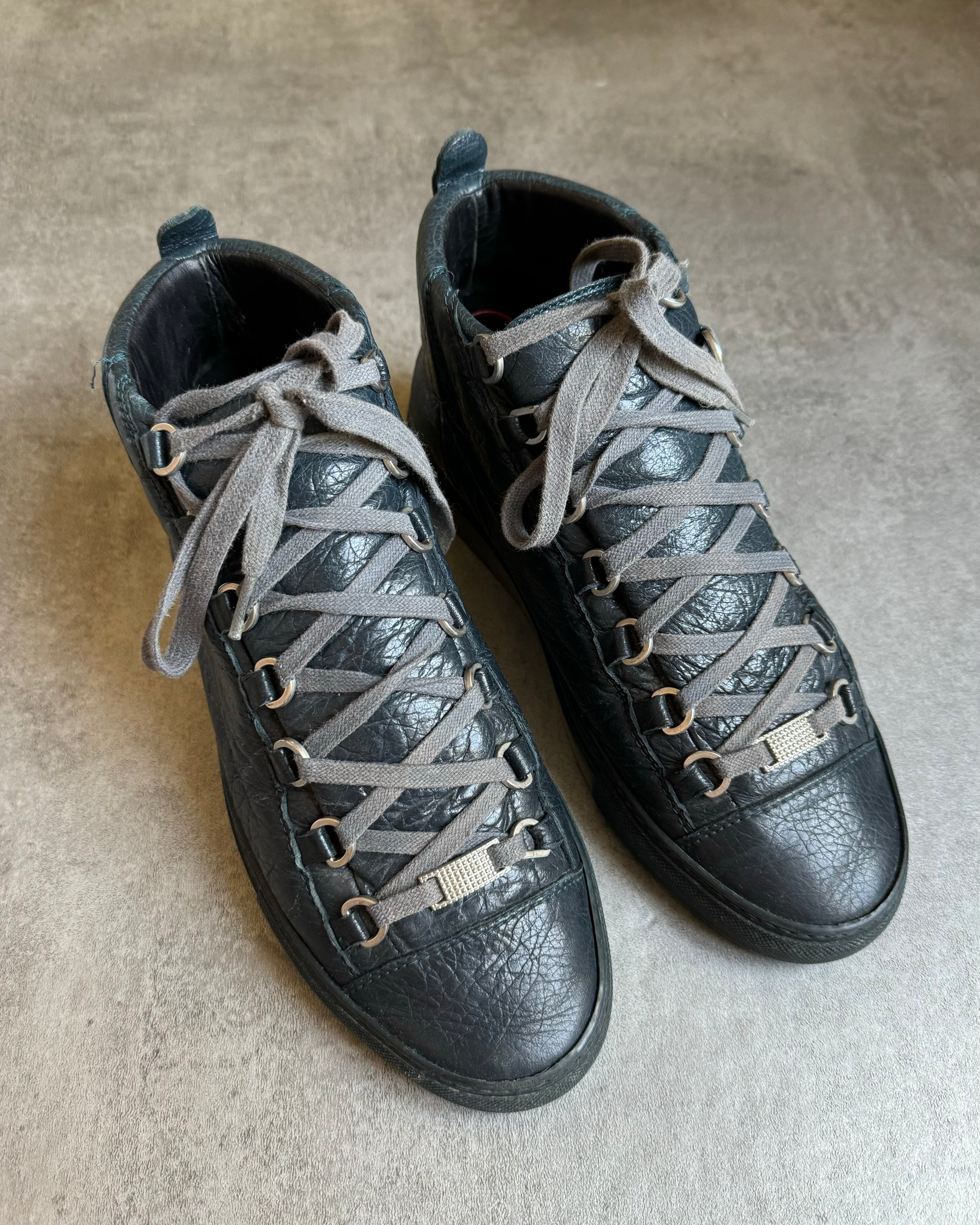 Balenciaga Arena High Blue Leather (40) - 2