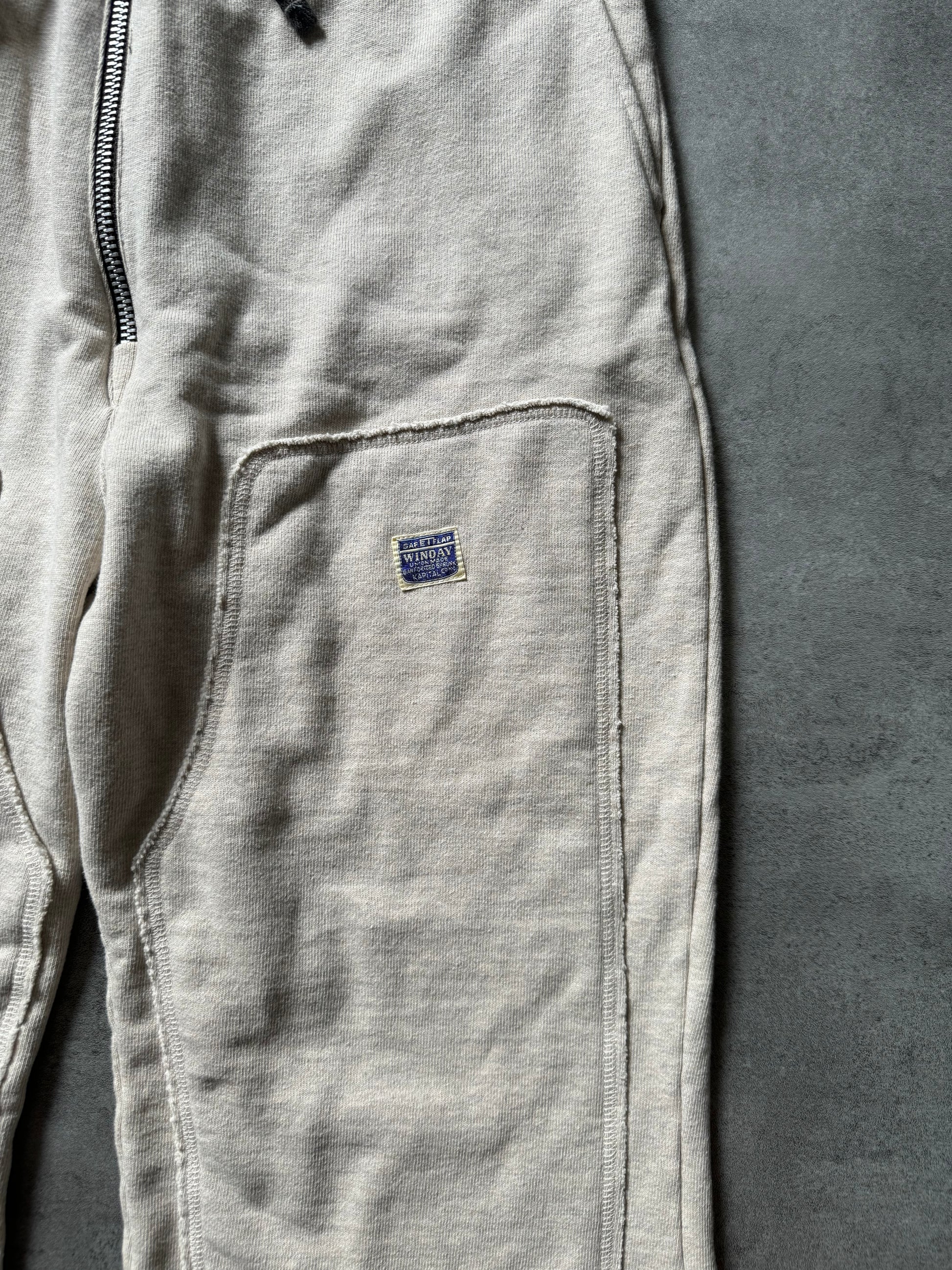 AW2024 Kapital Flared Cotton Jersey Sweatpants (XL) - 8