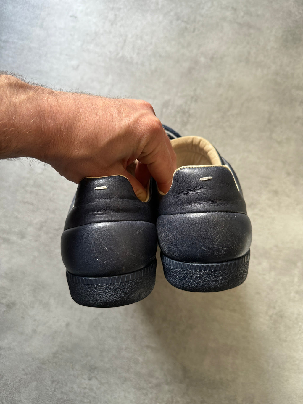 Maison Margiela Future Low Navy Leather  (41) - 11