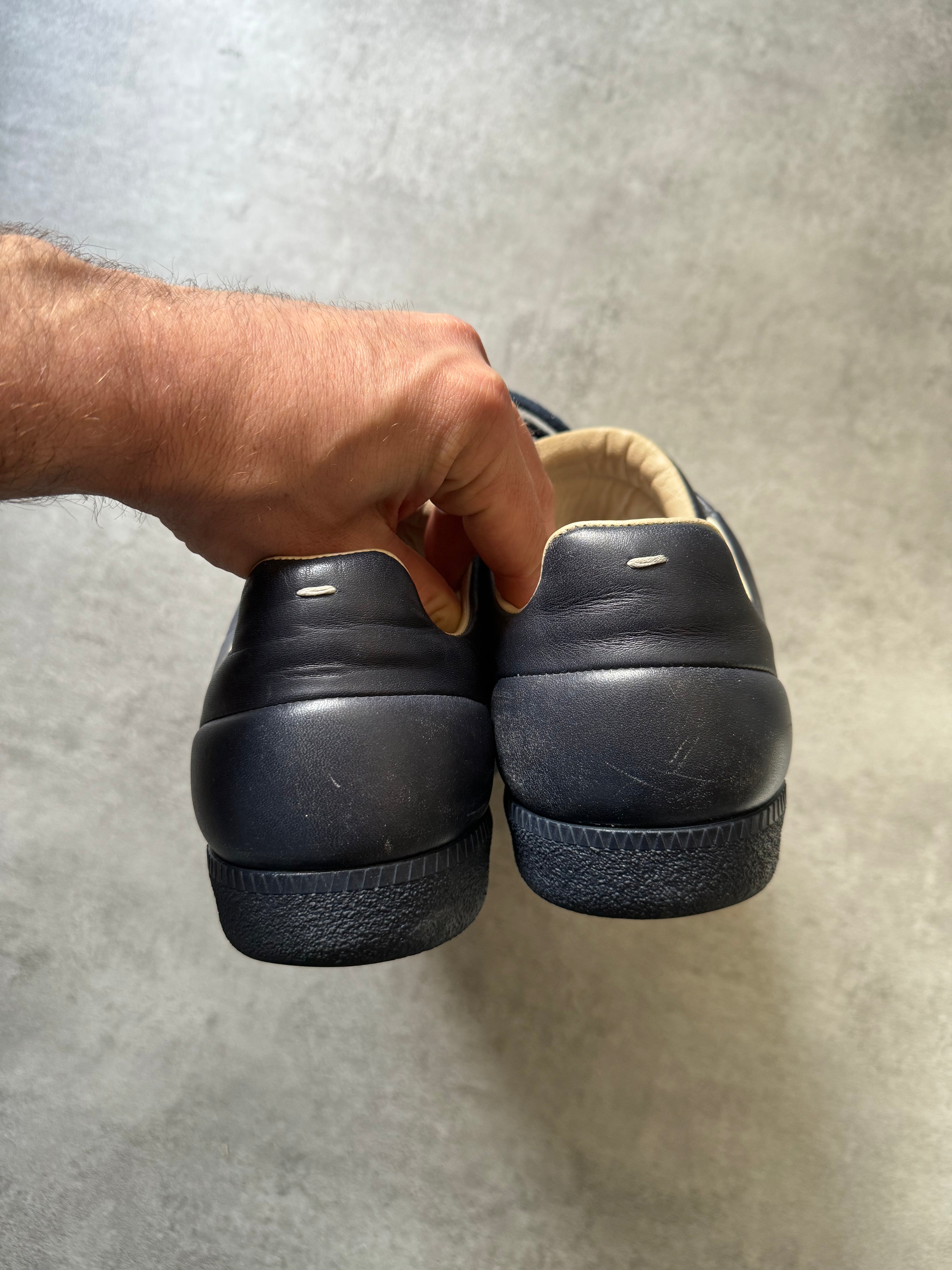 Maison Margiela Future Low Navy Leather  (41) - 11